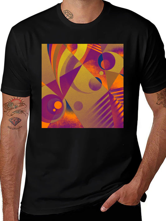 Abstract Geometric Print T-Shirt