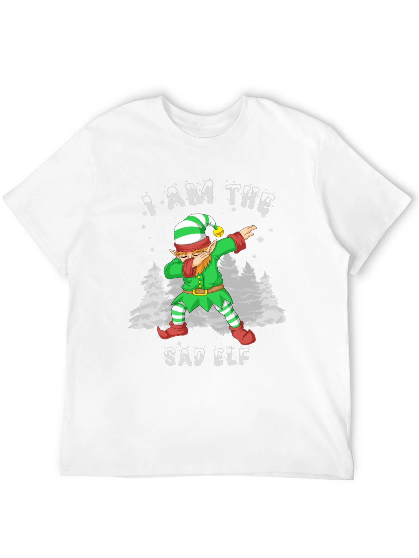 Sad Elf Dabbing Christmas T-Shirt