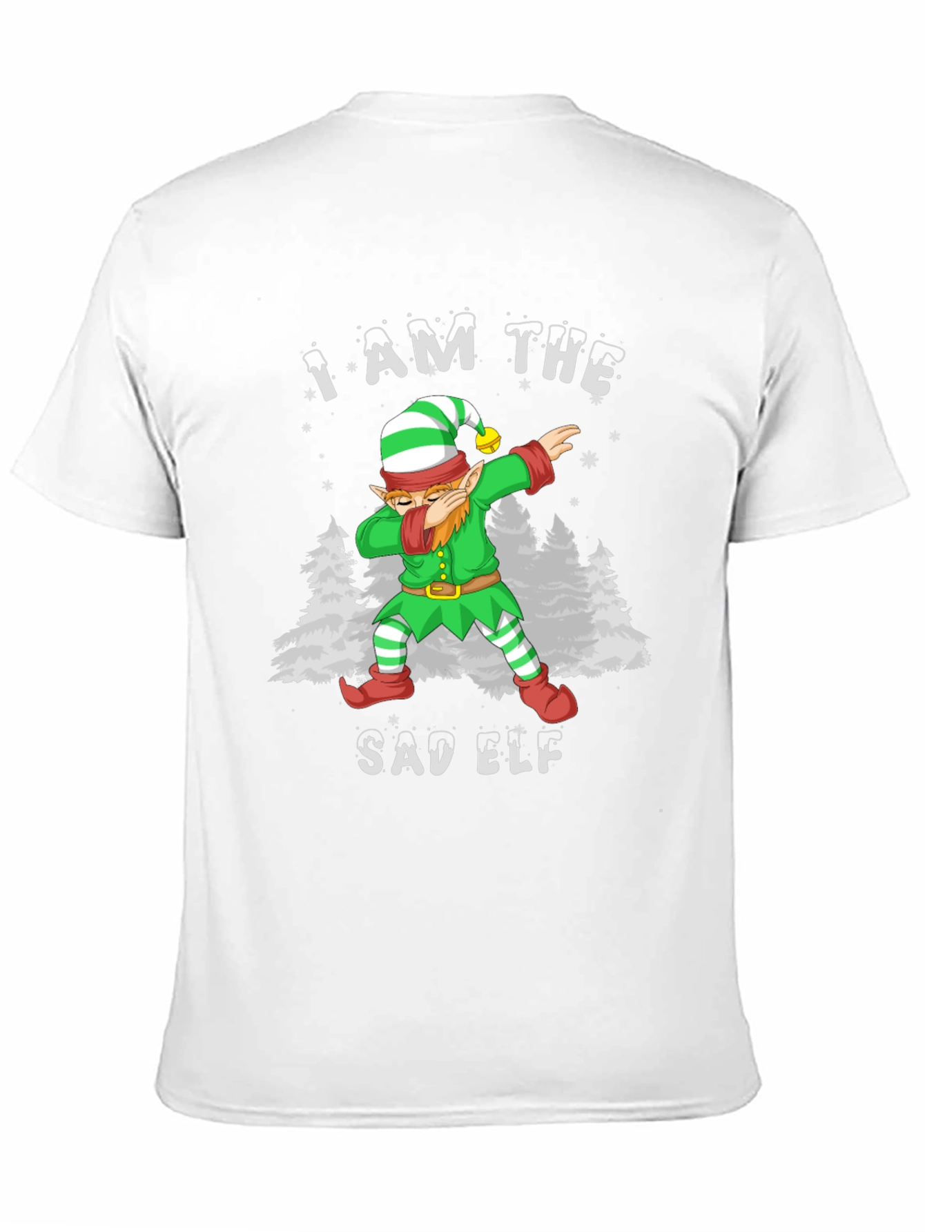 Sad Elf Dabbing Christmas T-Shirt