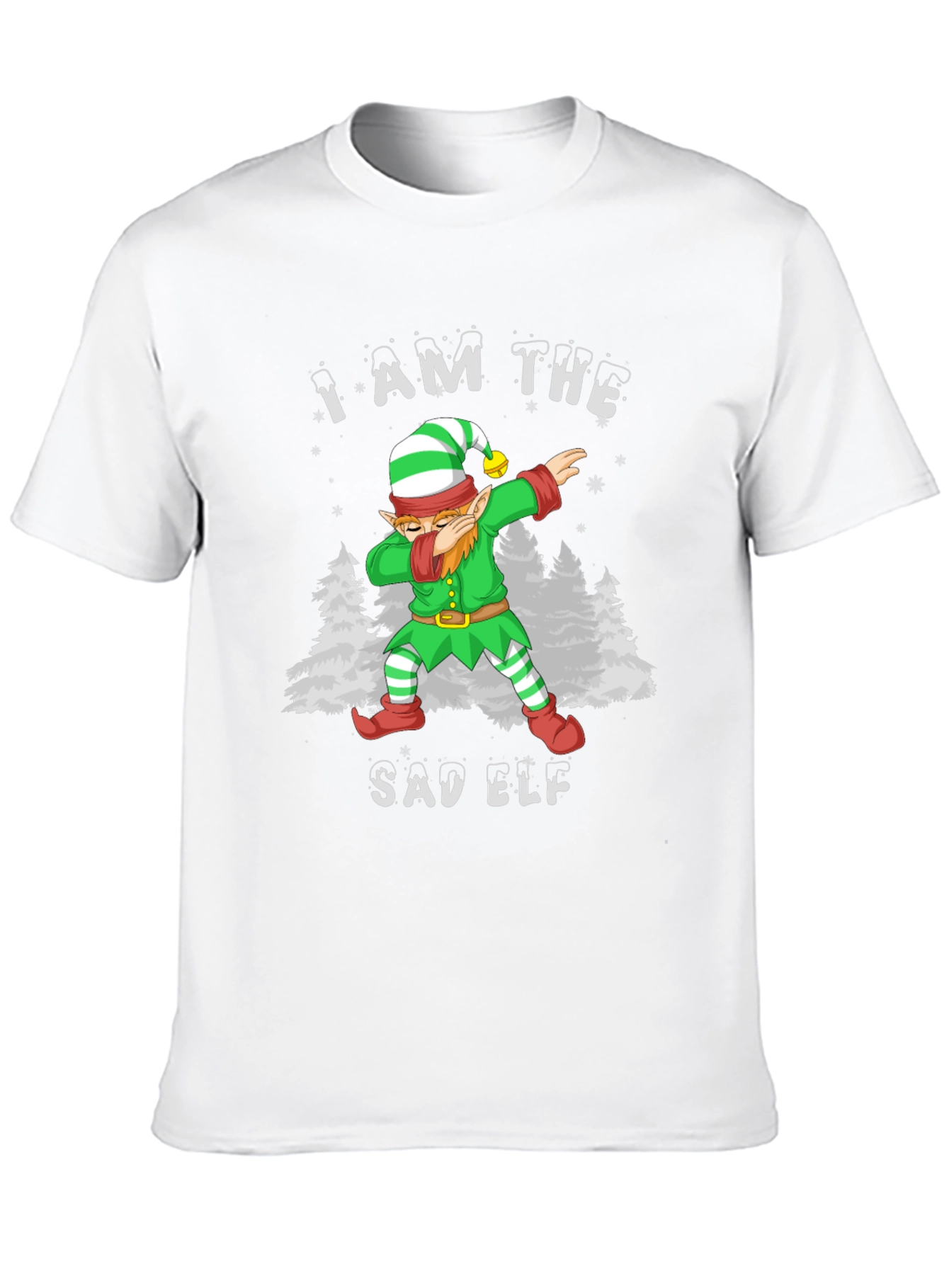Sad Elf Dabbing Christmas T-Shirt