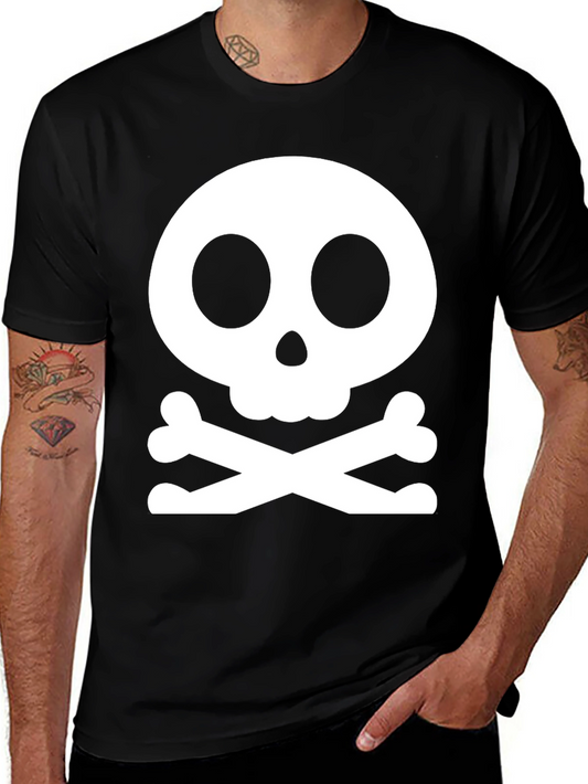 Skull & Crossbones Graphic Tee - Classic Pirate Design