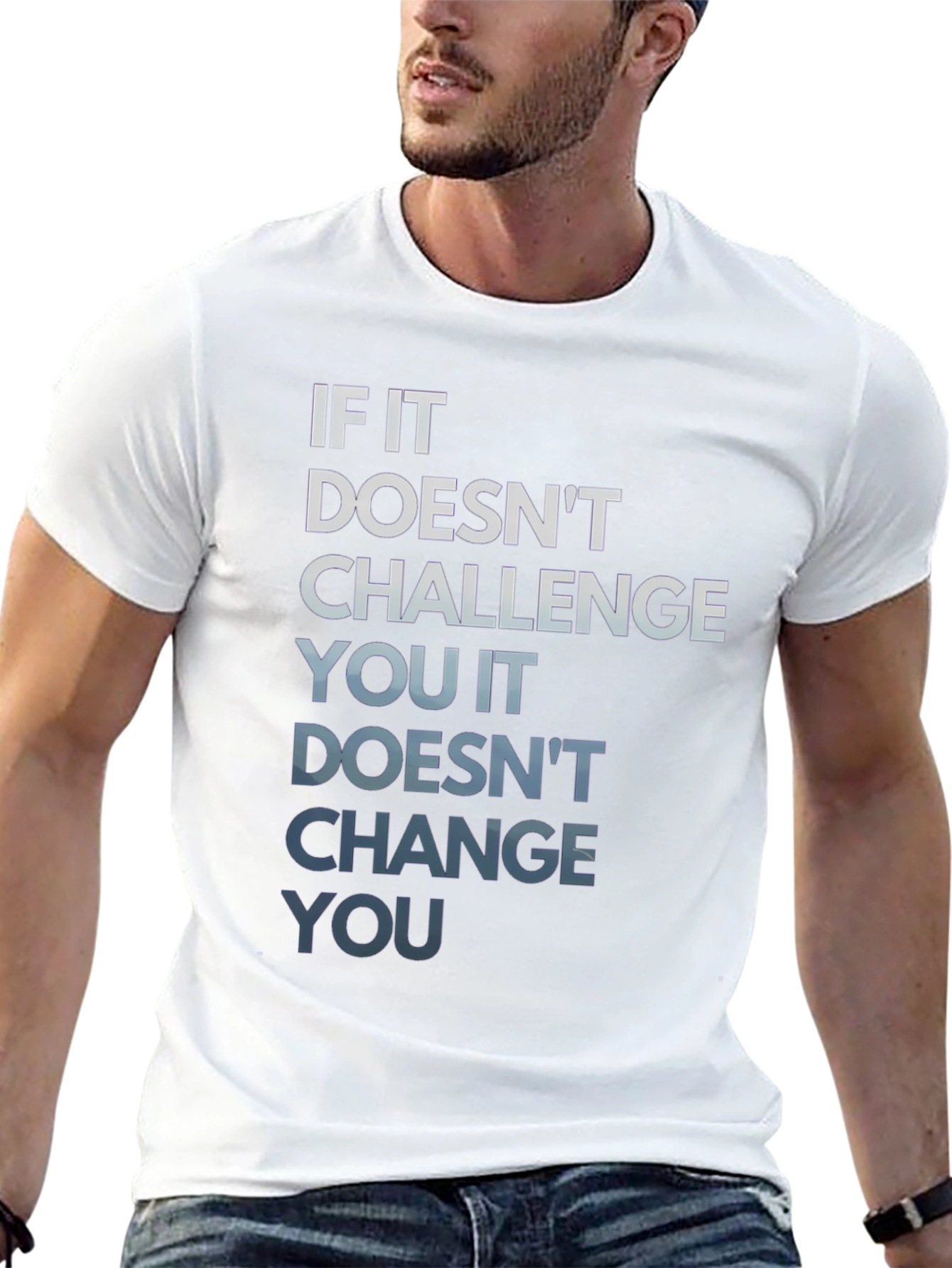 Motivational Graphic Tee: Challenge Change
