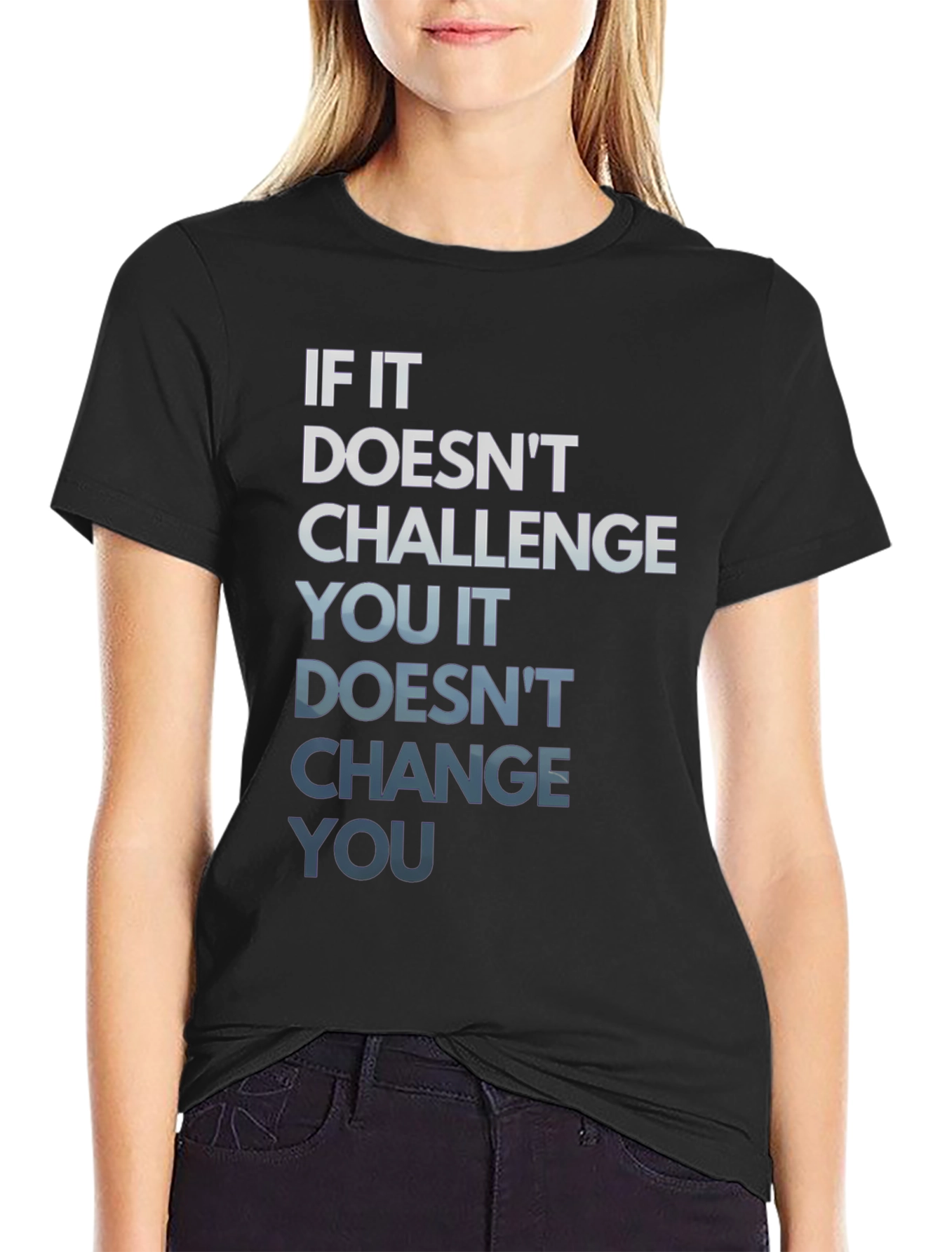 Motivational Graphic Tee: Challenge Change