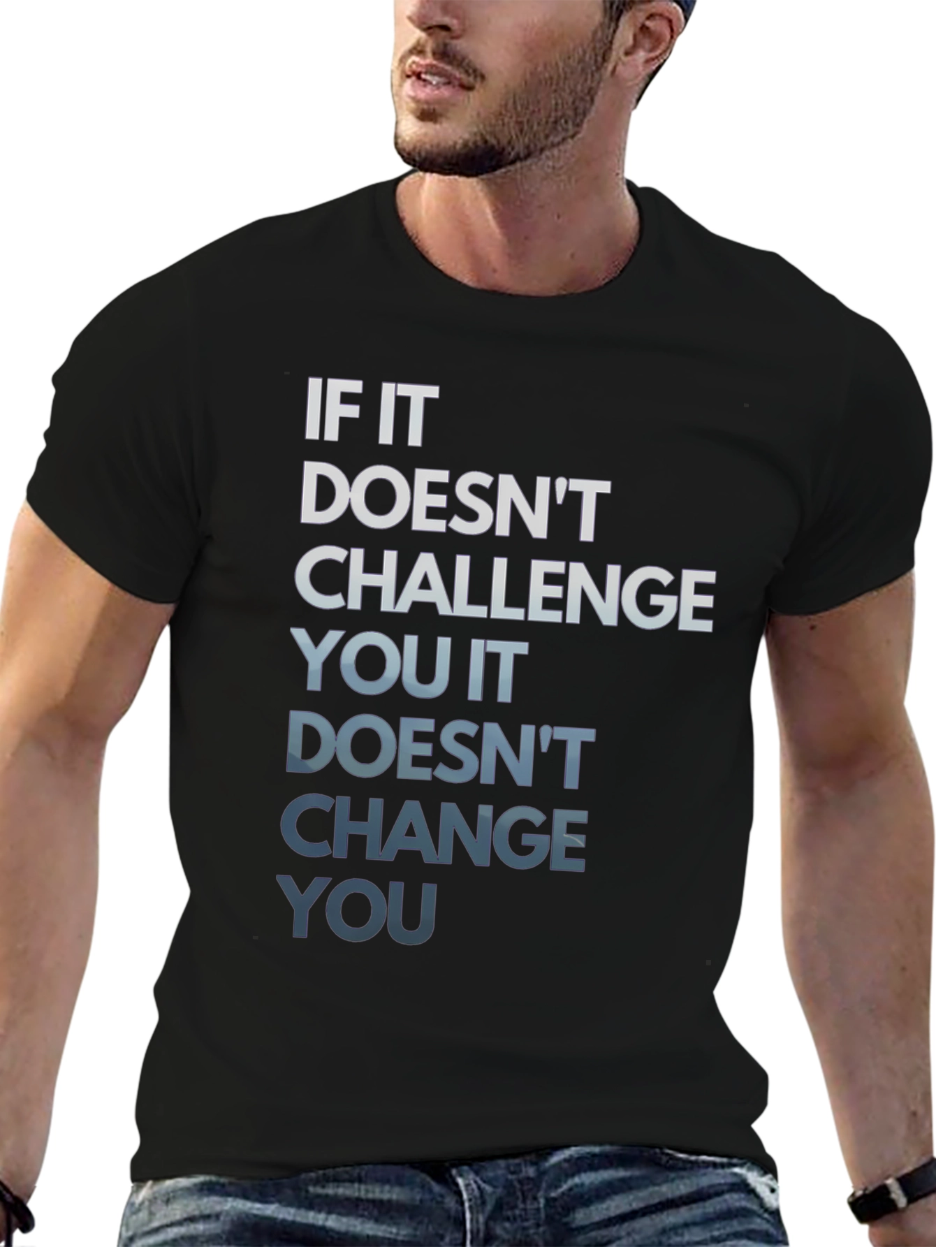 Motivational Graphic Tee: Challenge Change