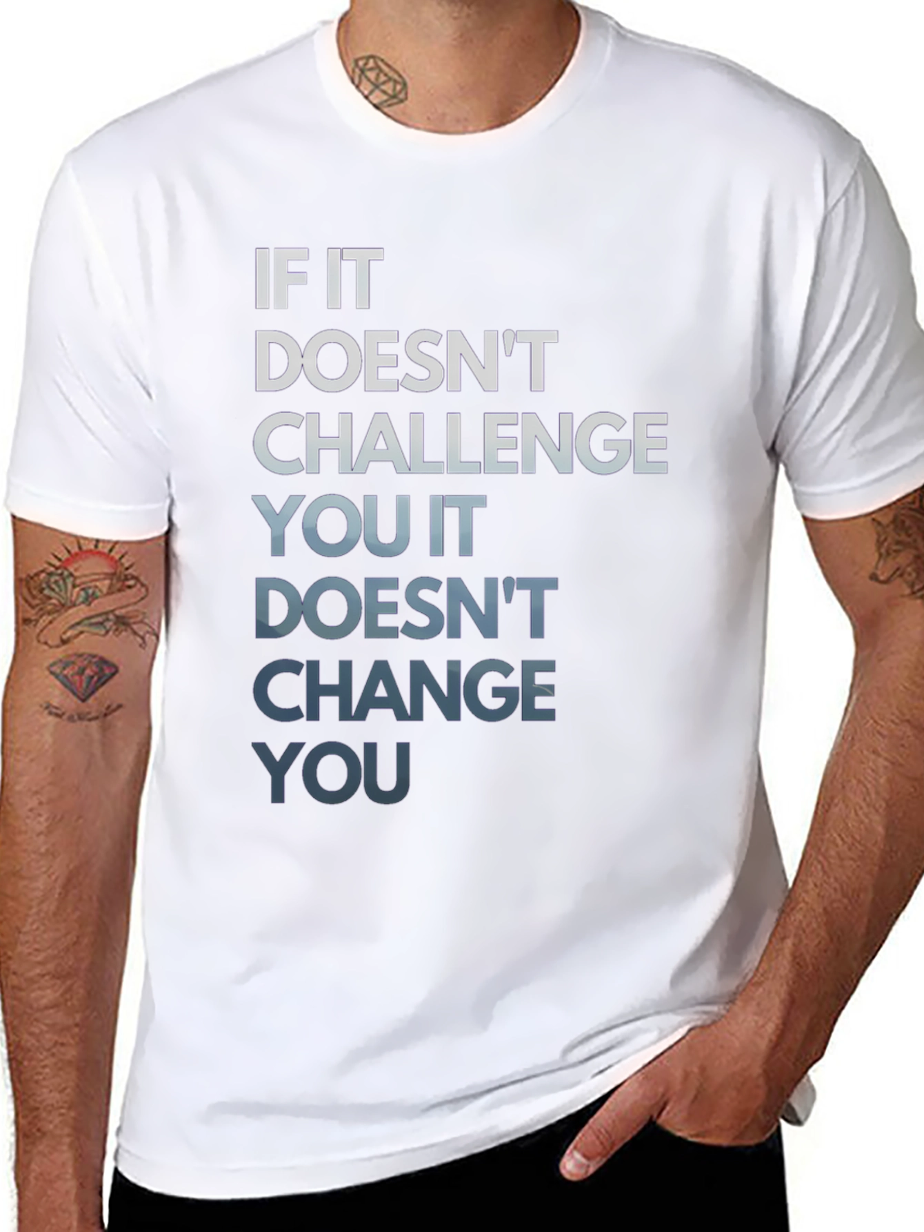 Motivational Graphic Tee: Challenge Change