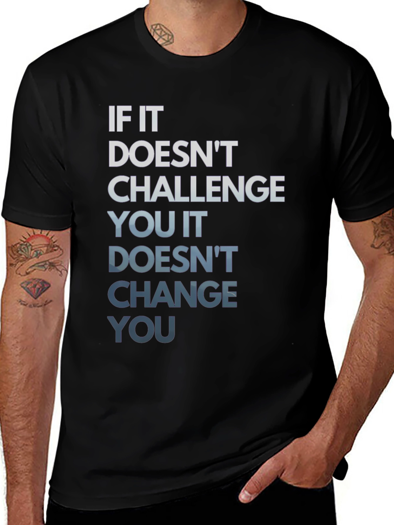 Motivational Graphic Tee: Challenge Change