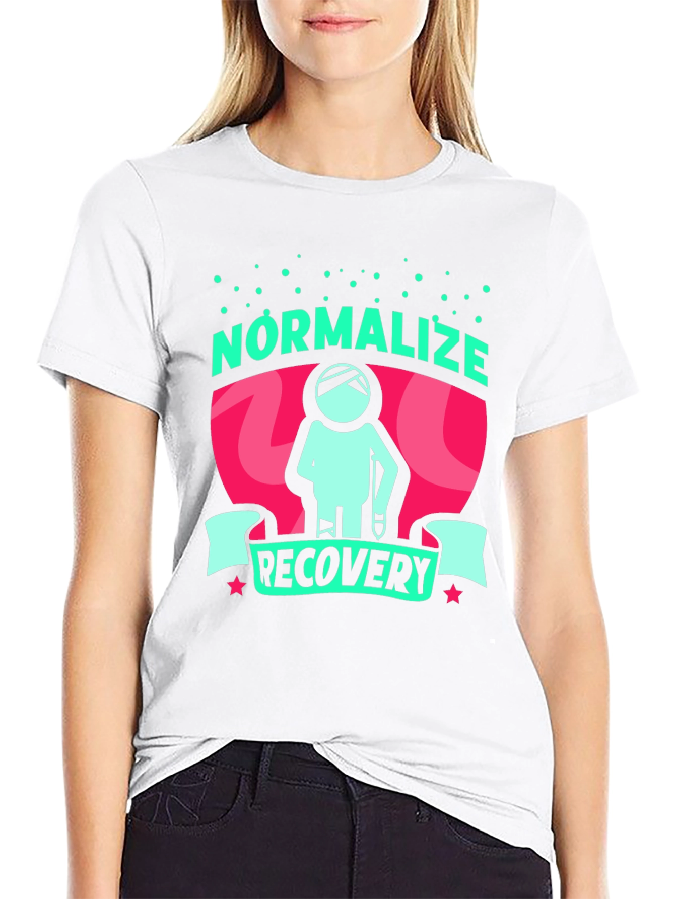 Normalize Recovery Graphic Tee - Stylish Support!