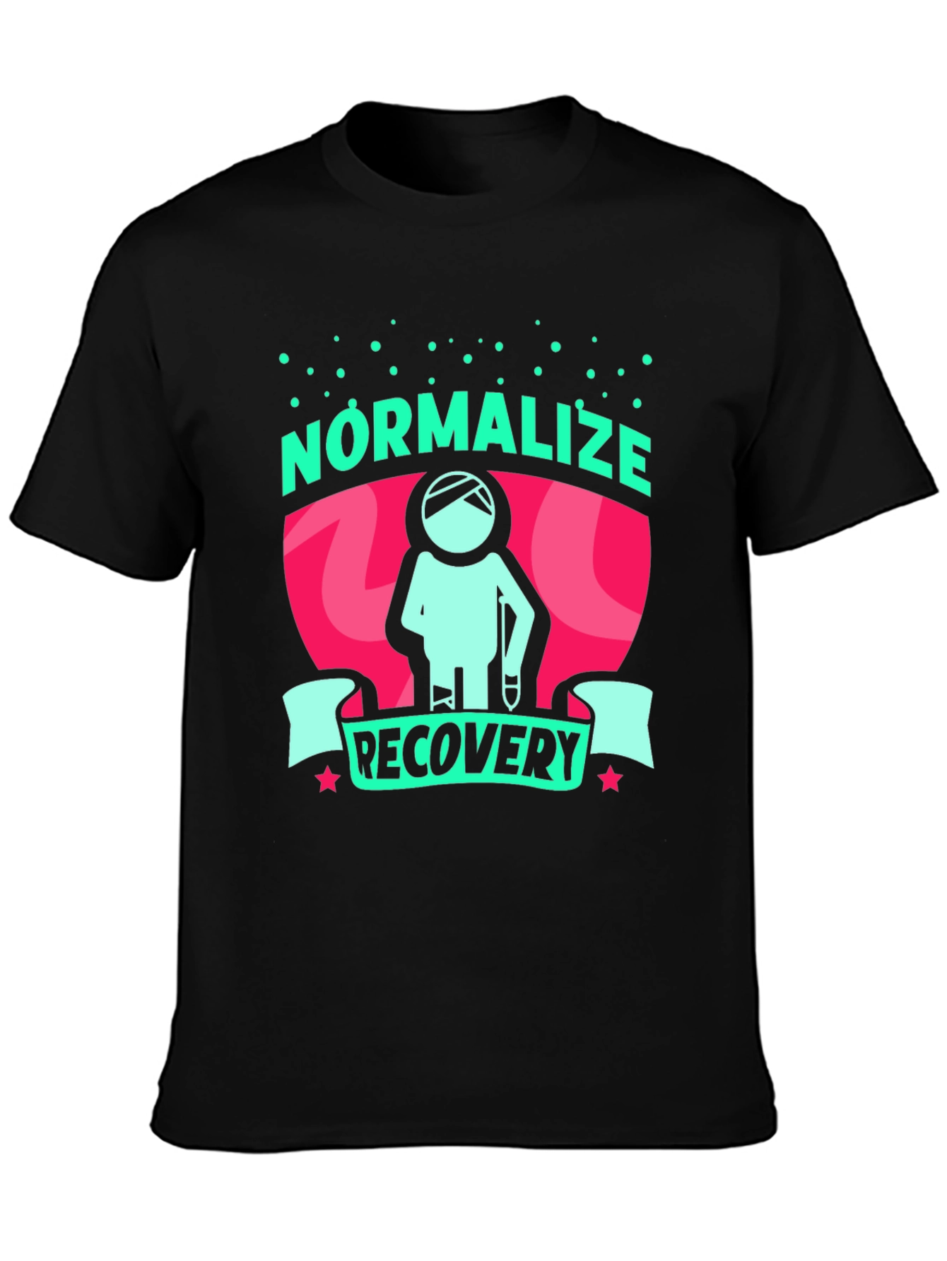 Normalize Recovery Graphic Tee - Stylish Support!