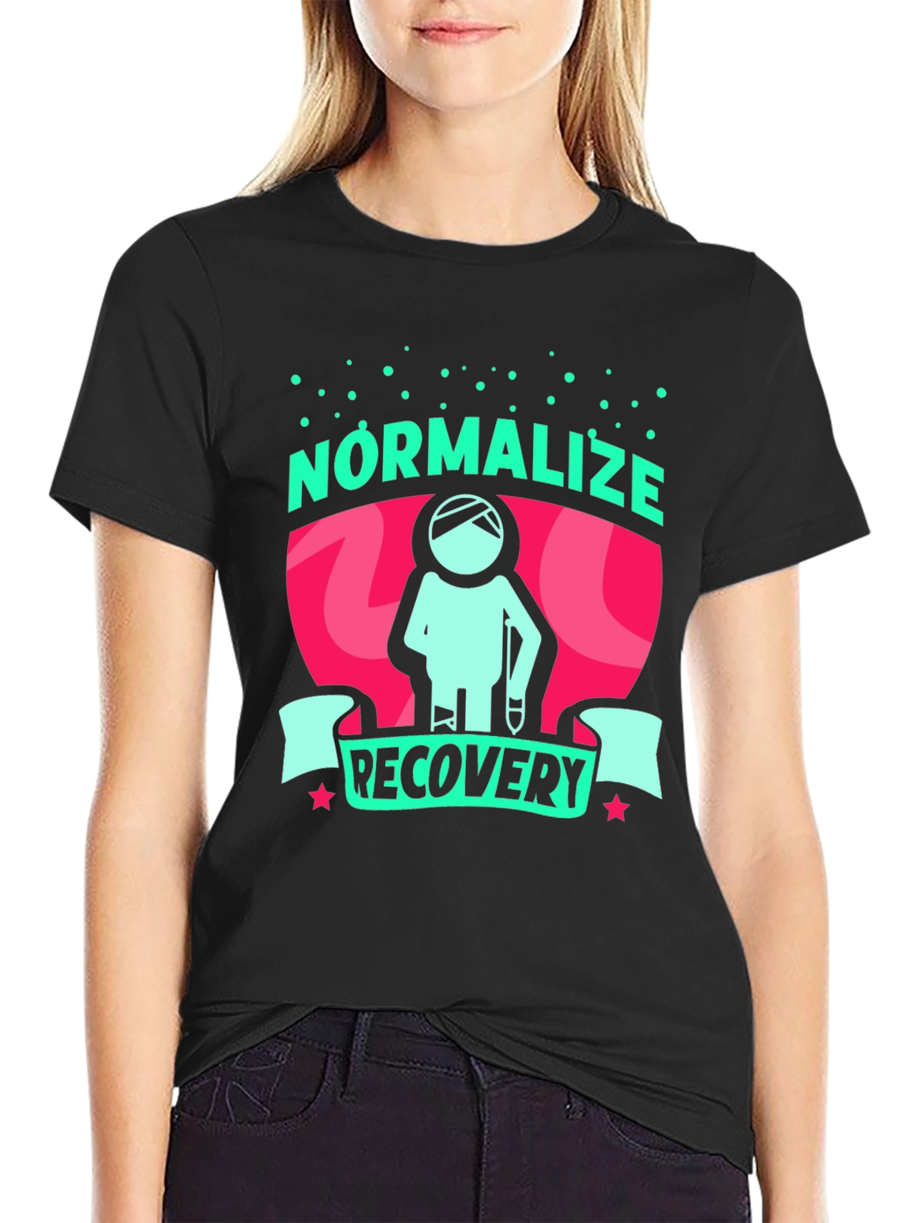 Normalize Recovery Graphic Tee - Stylish Support!