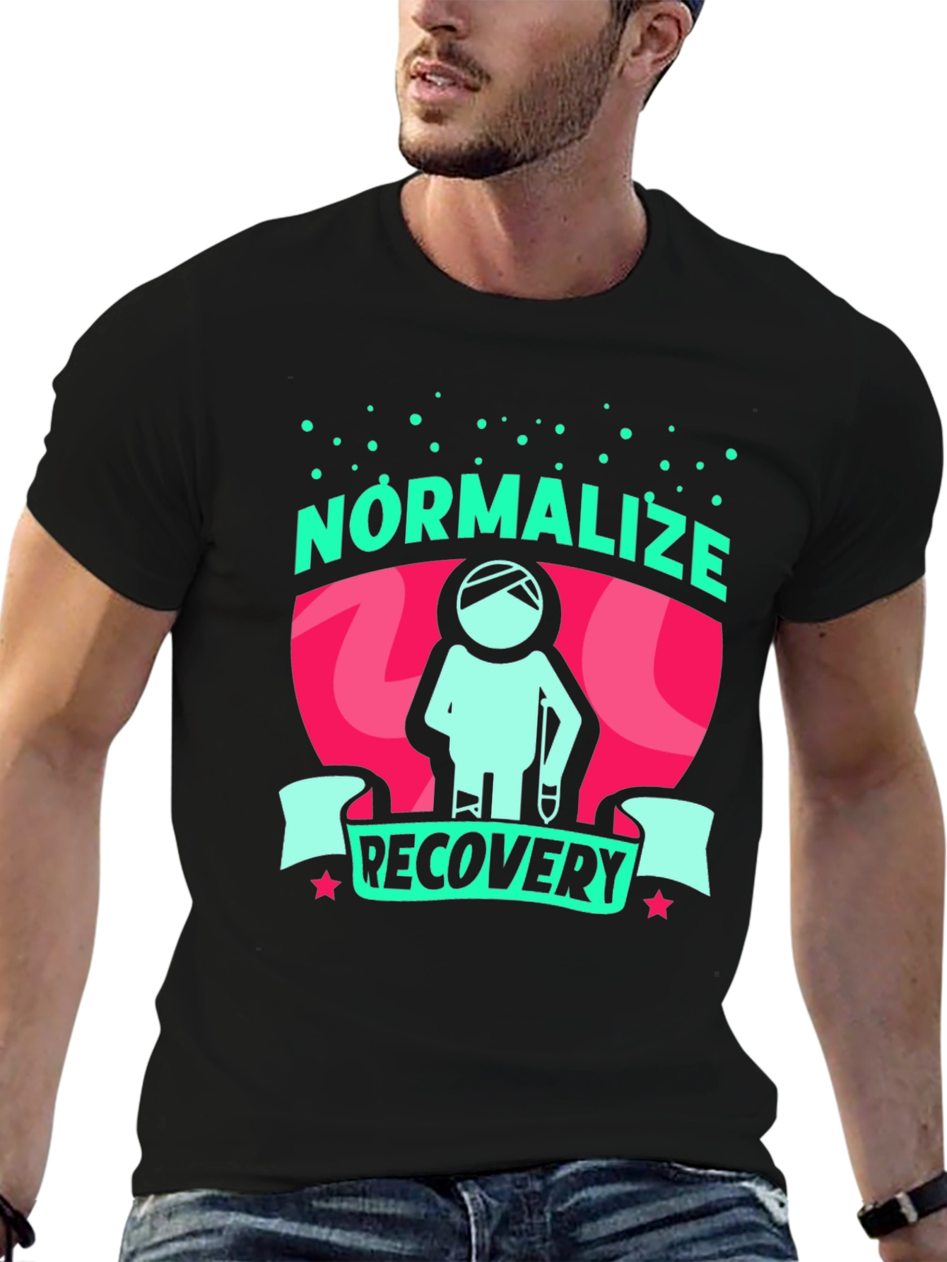Normalize Recovery Graphic Tee - Stylish Support!
