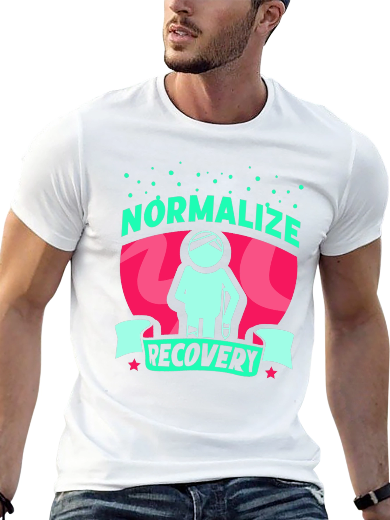 Normalize Recovery Graphic Tee - Stylish Support!