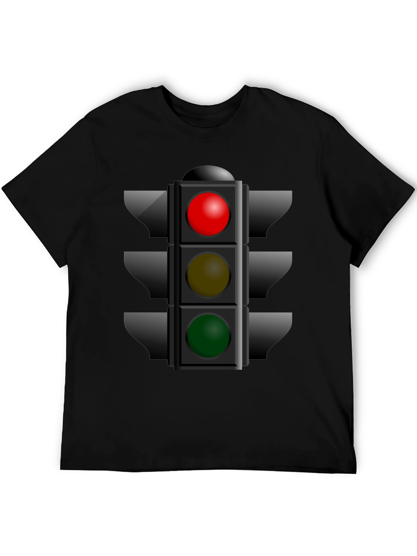 Traffic Light Graphic Tee - Novelty Stoplight Shirt