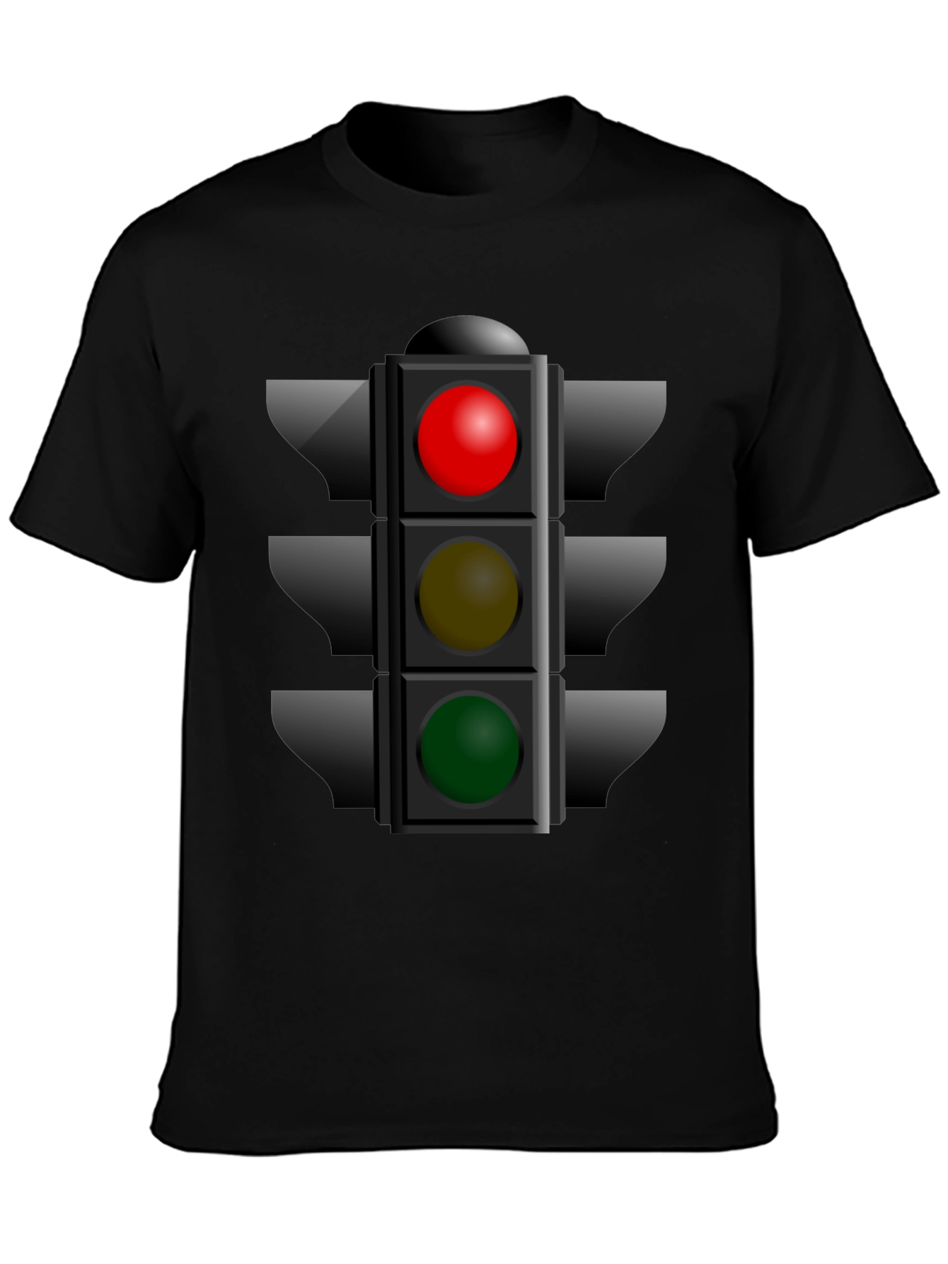 Traffic Light Graphic Tee - Novelty Stoplight Shirt
