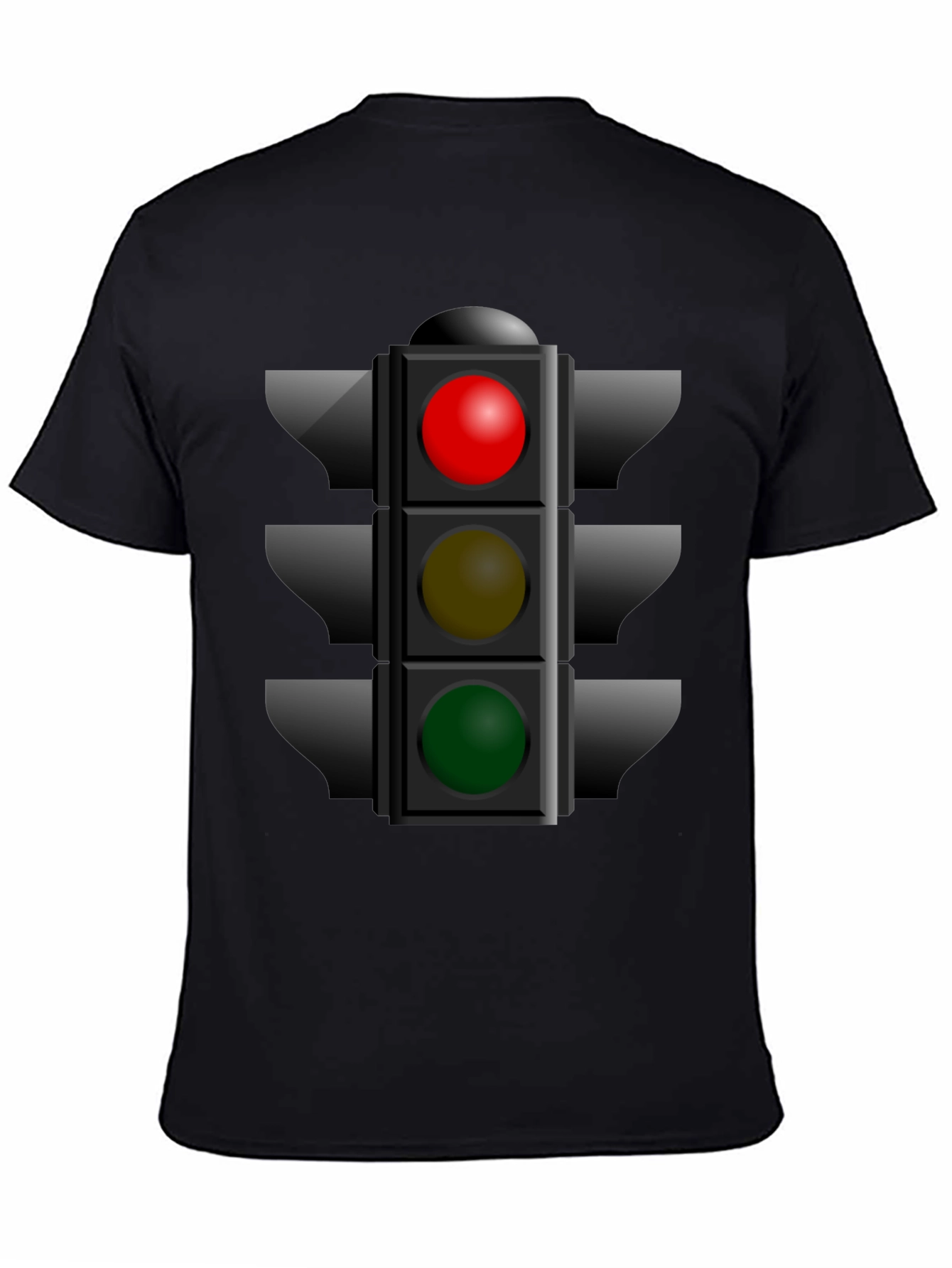 Traffic Light Graphic Tee - Novelty Stoplight Shirt