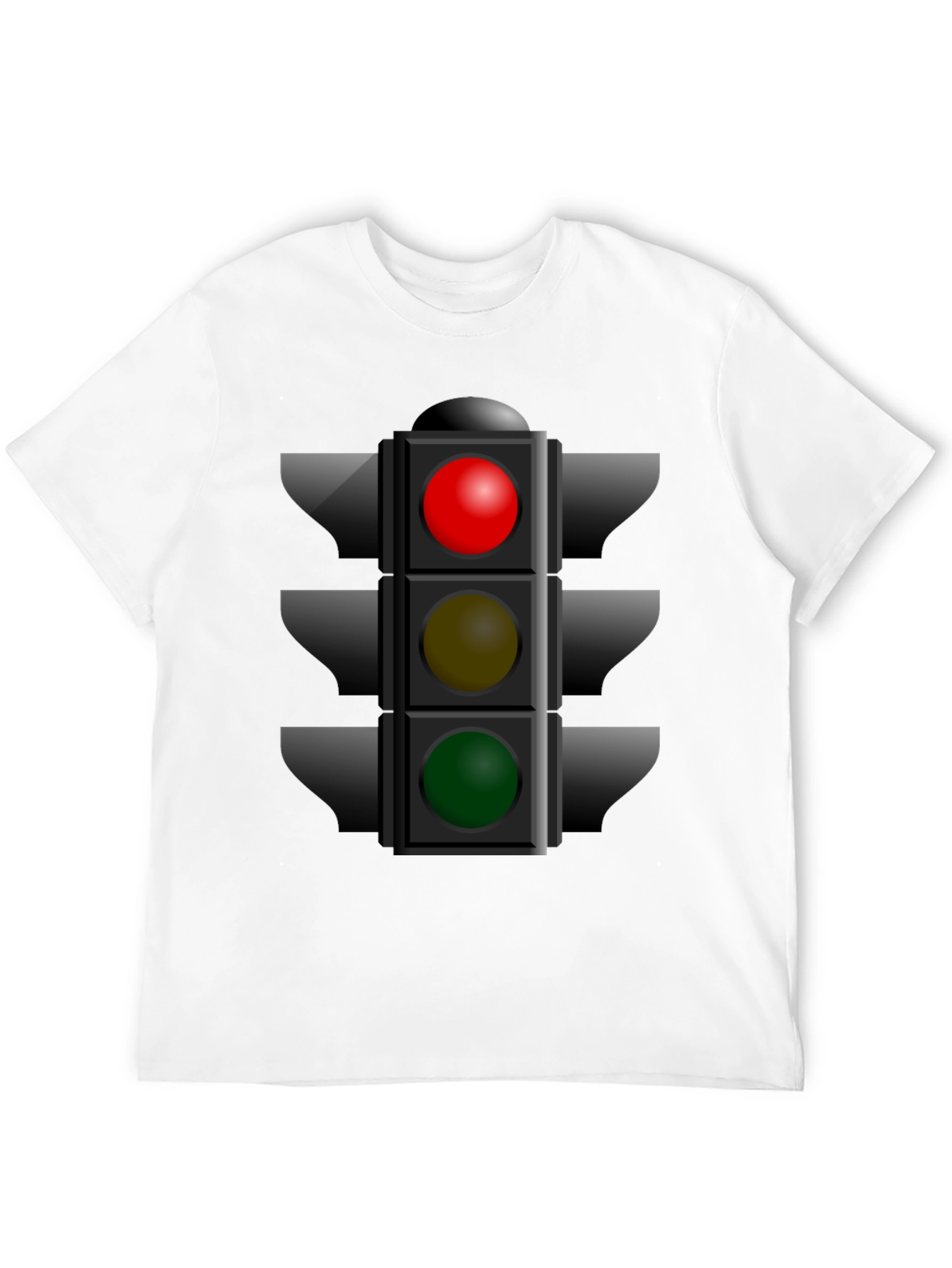 Traffic Light Graphic Tee - Novelty Stoplight Shirt