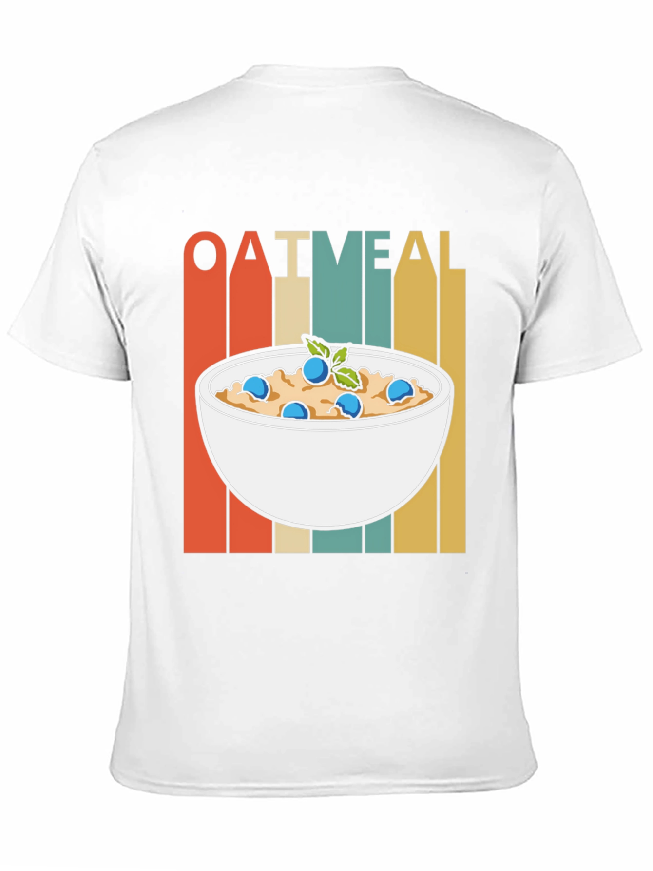 Oatmeal Breakfast T-Shirt: Retro Foodie Tee