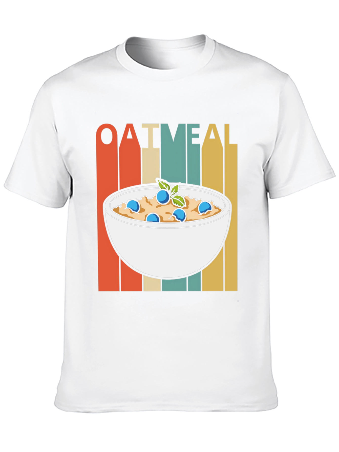 Oatmeal Breakfast T-Shirt: Retro Foodie Tee