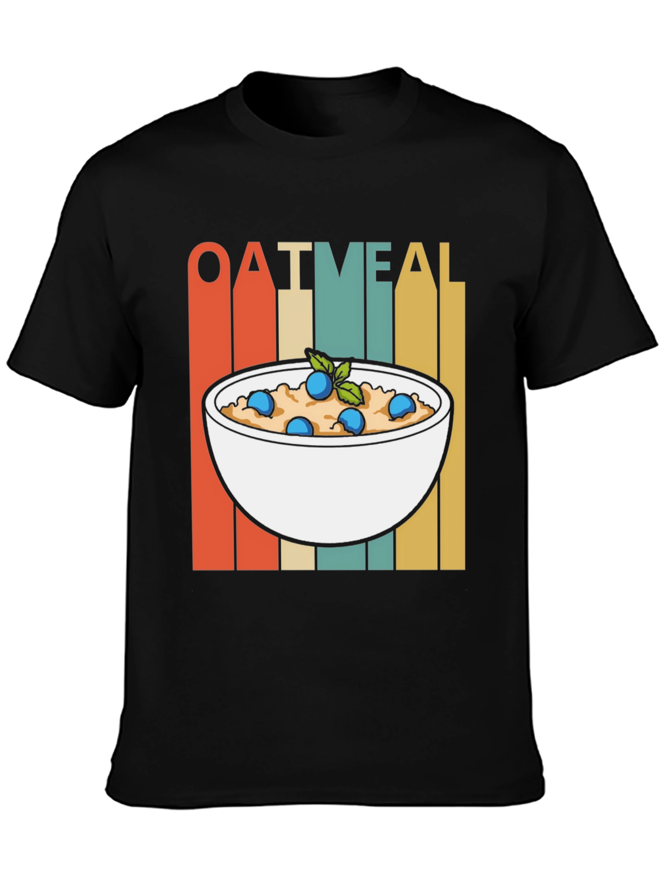 Oatmeal Breakfast T-Shirt: Retro Foodie Tee