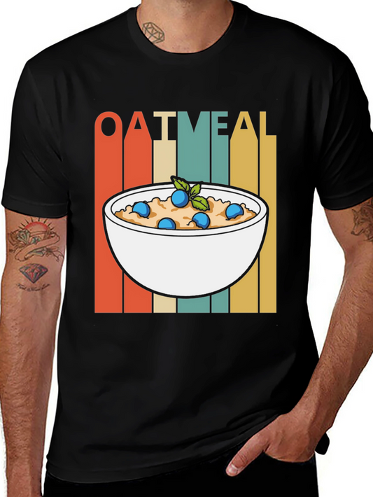Oatmeal Breakfast T-Shirt: Retro Foodie Tee