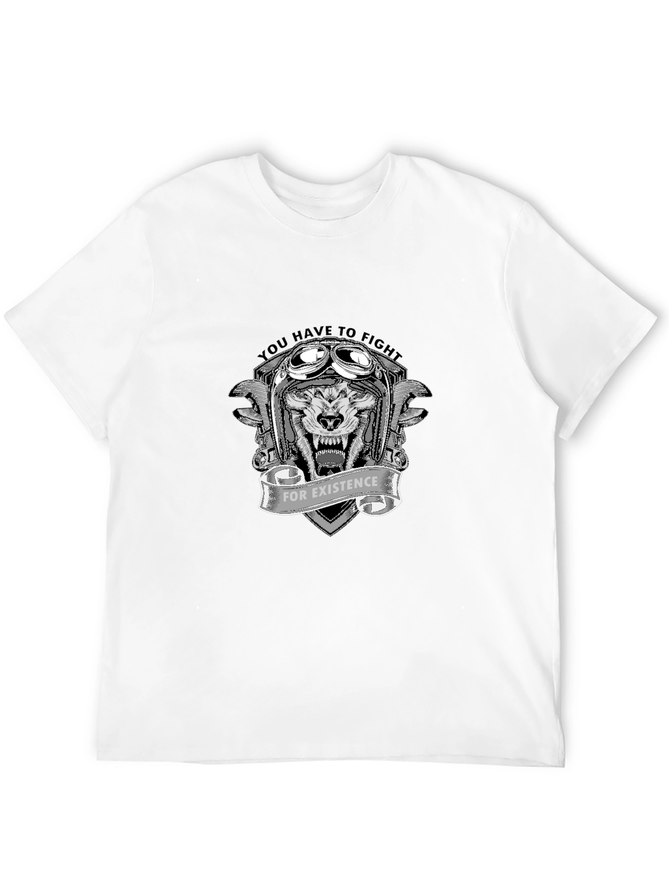Fight for Existence Graphic Tee - Black