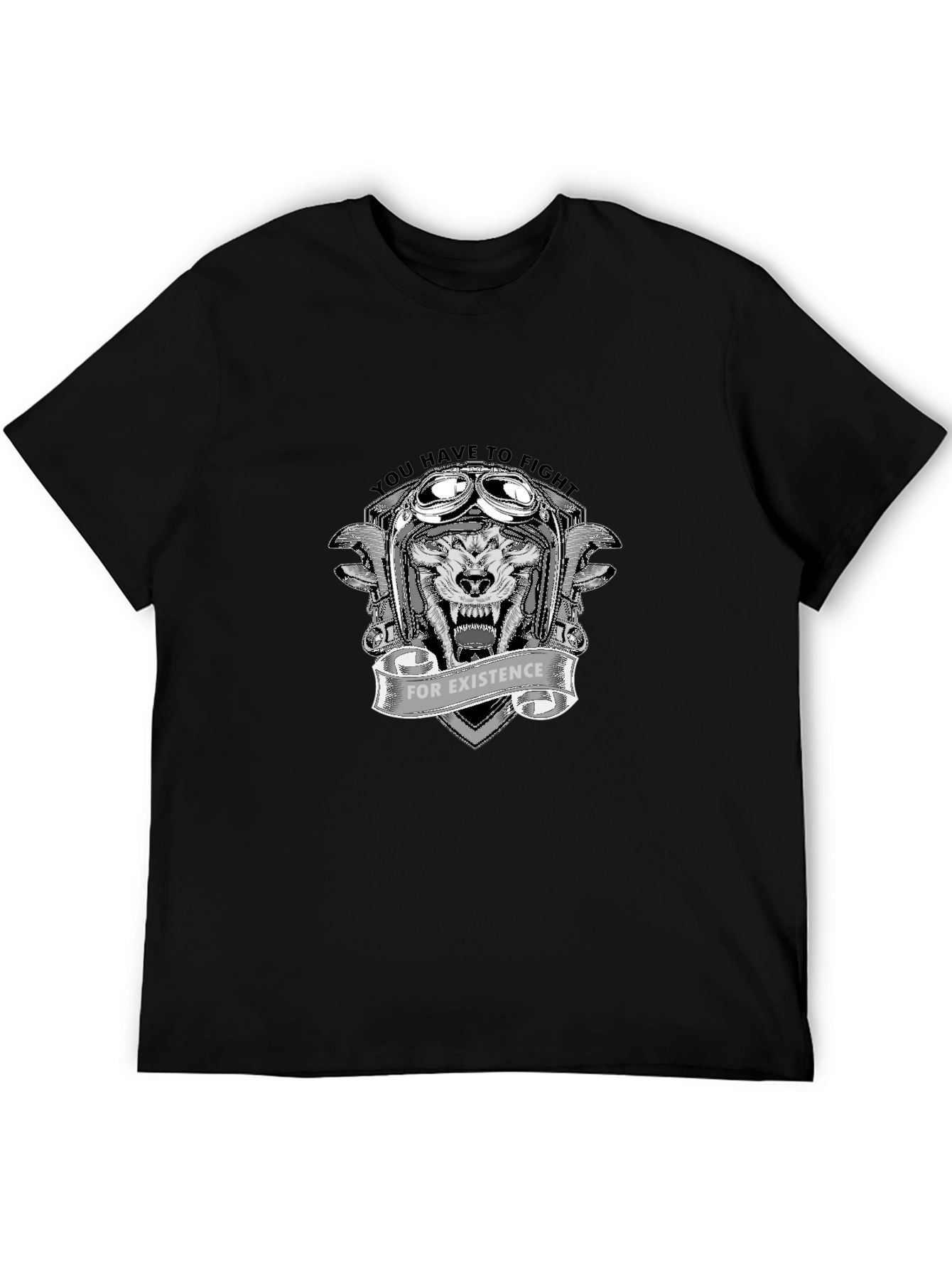 Fight for Existence Graphic Tee - Black