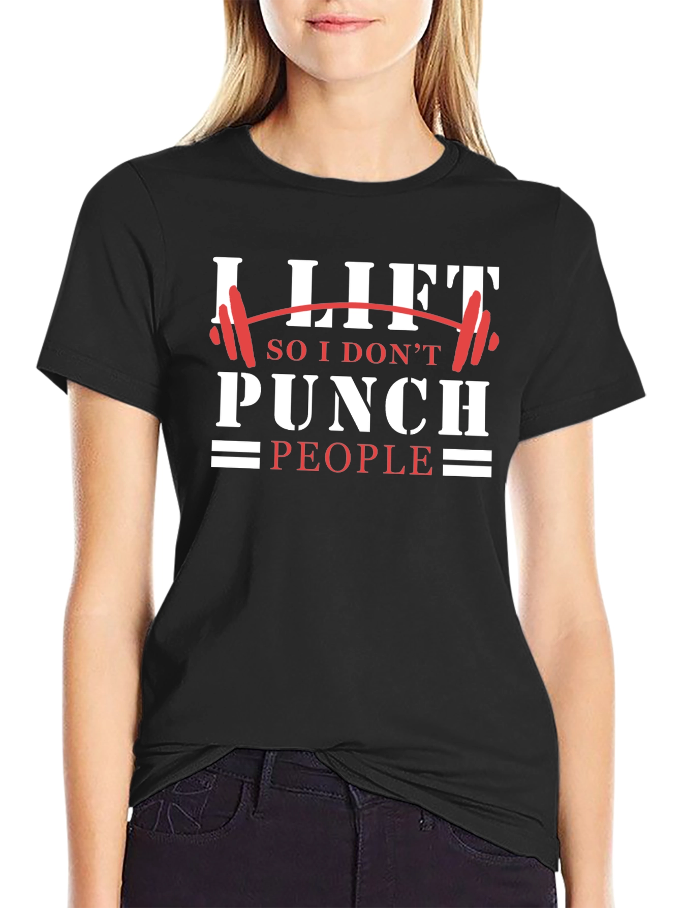 I Lift So I Dont Punch People Graphic Tee