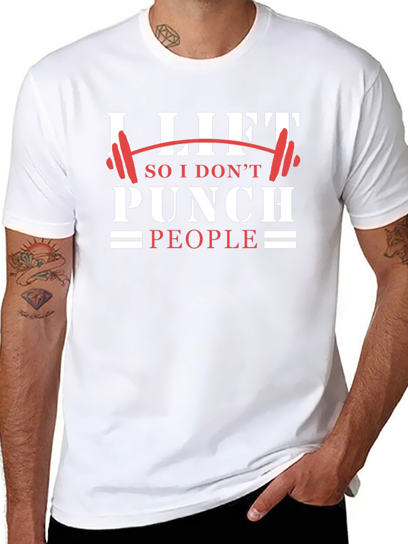 I Lift So I Dont Punch People Graphic Tee