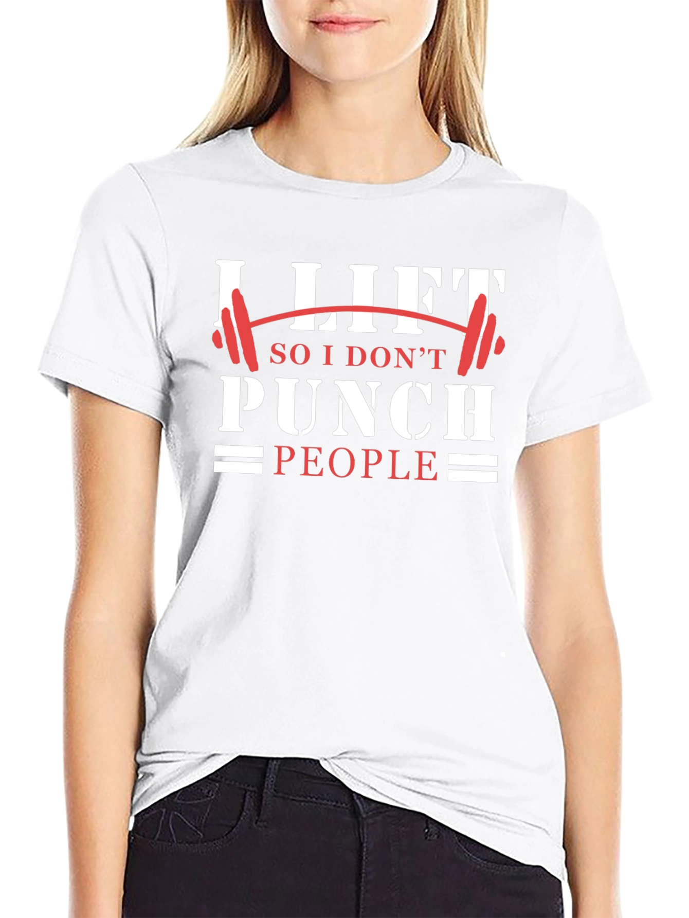 I Lift So I Dont Punch People Graphic Tee