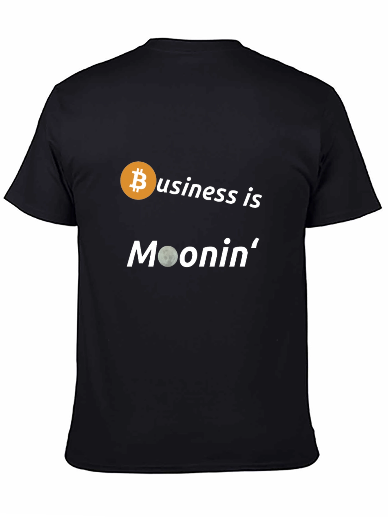 Bitcoin Business Moonin Black T-Shirt
