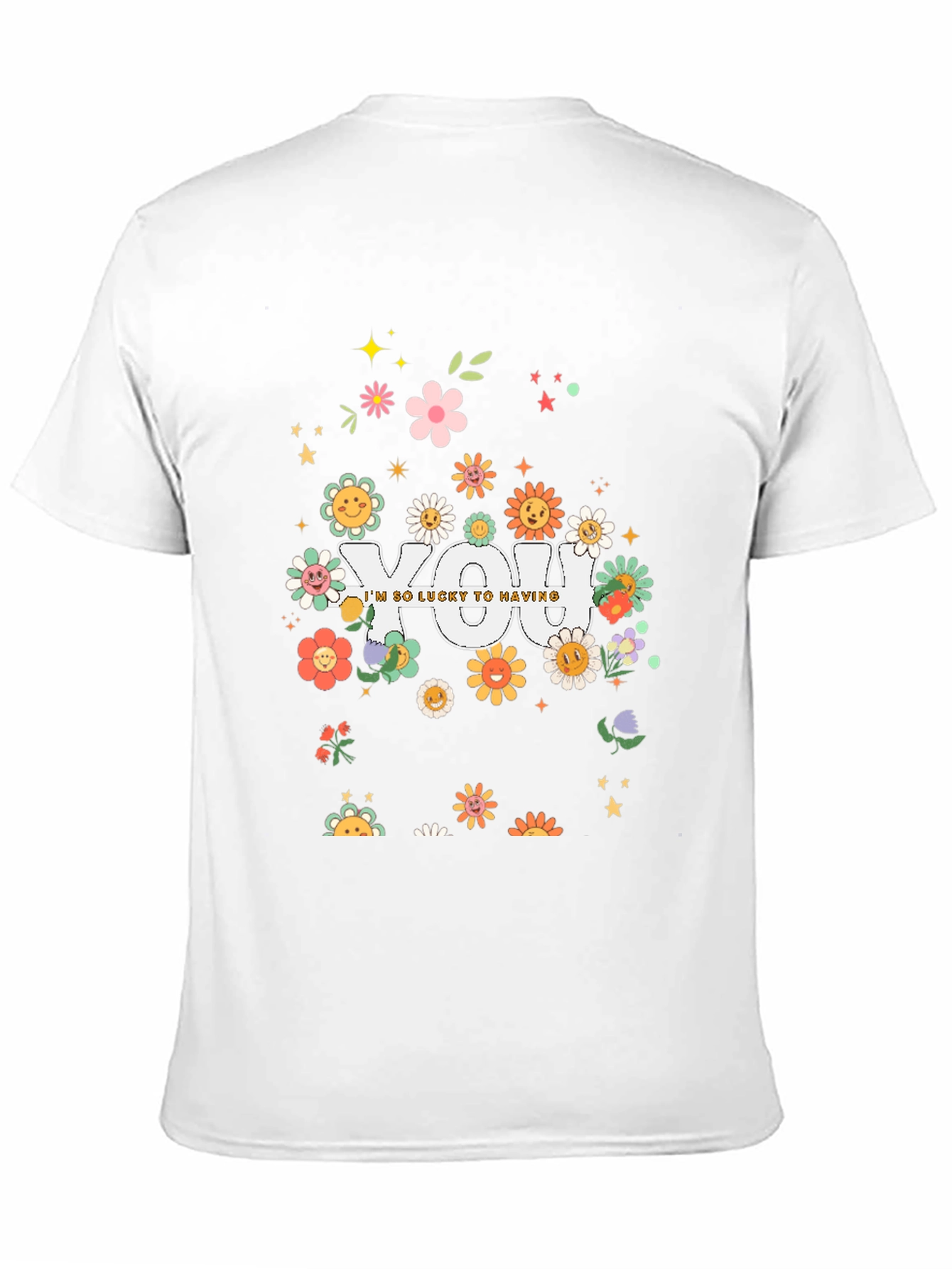 Lucky To Have You Graphic Tee - Black