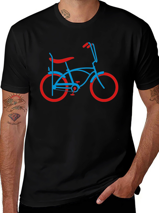 Retro Bicycle Graphic Tee - Vintage Style Shirt