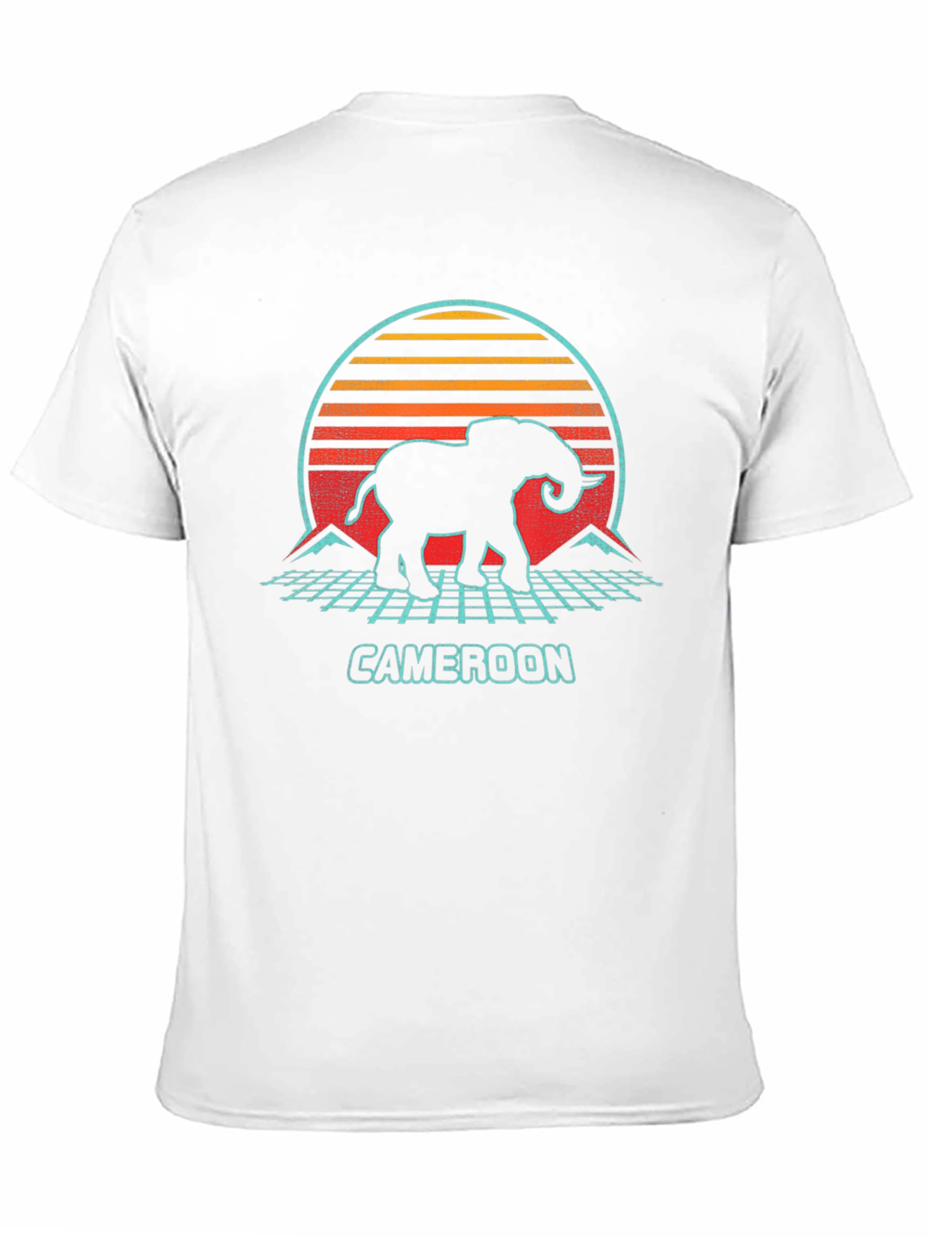 Cameroon Elephant Retro T-Shirt