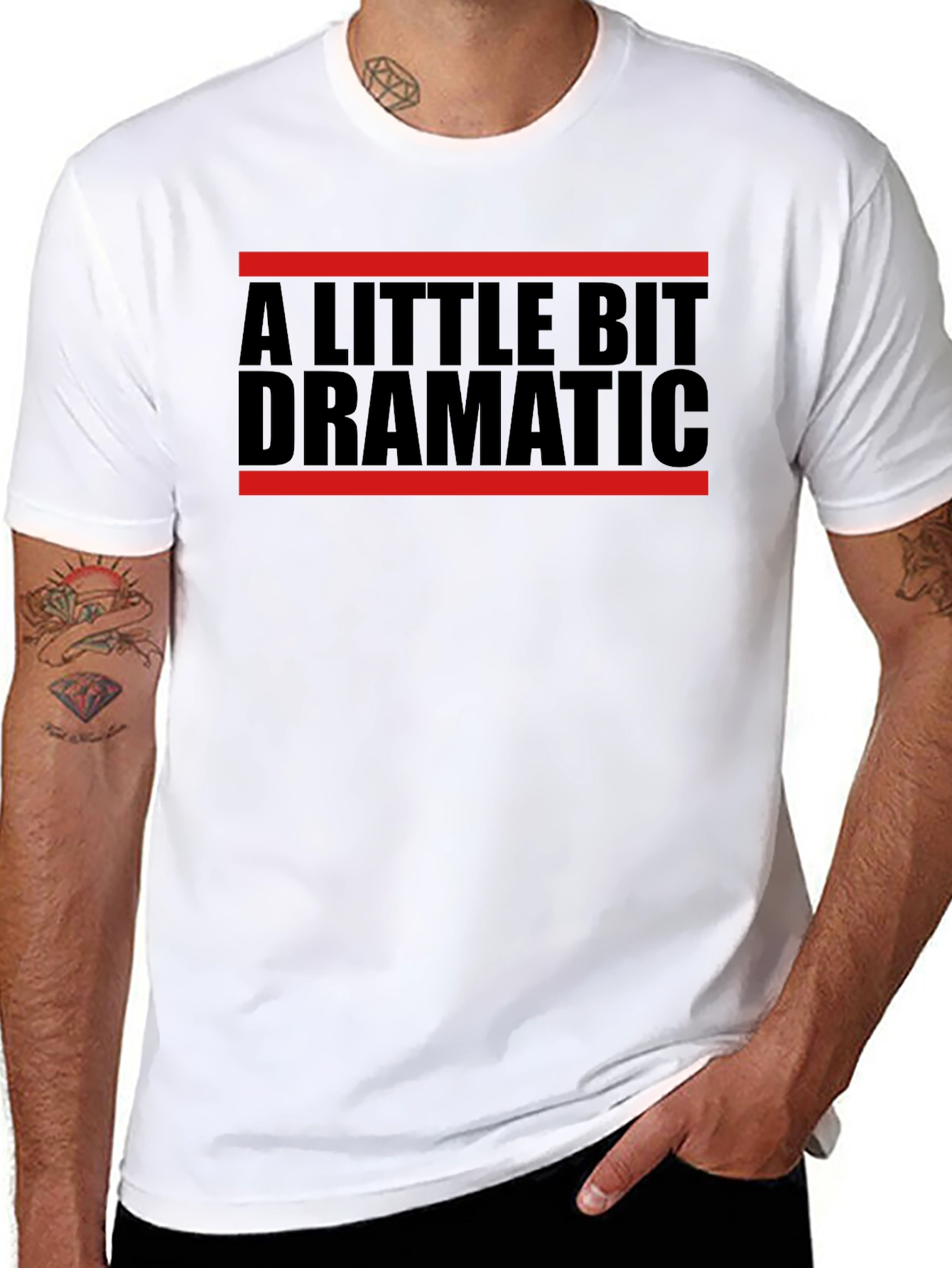 A Little Bit Dramatic T-Shirt - Bold Graphic Tee