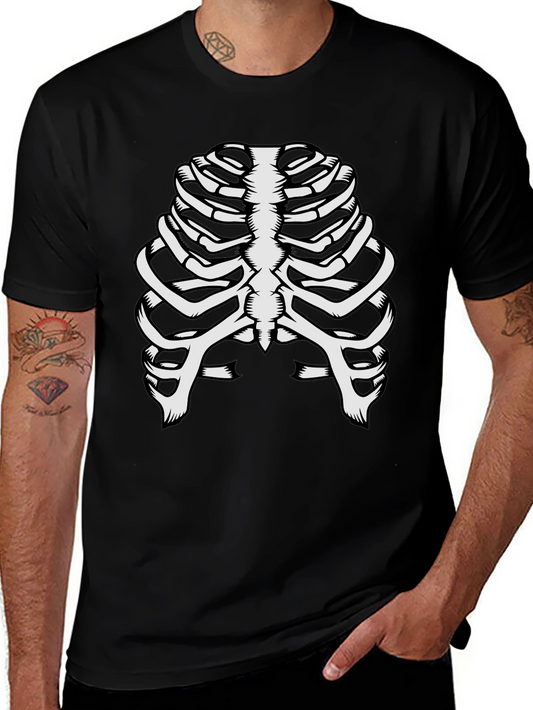 Skeleton Rib Cage T-Shirt - Halloween Costume Tee