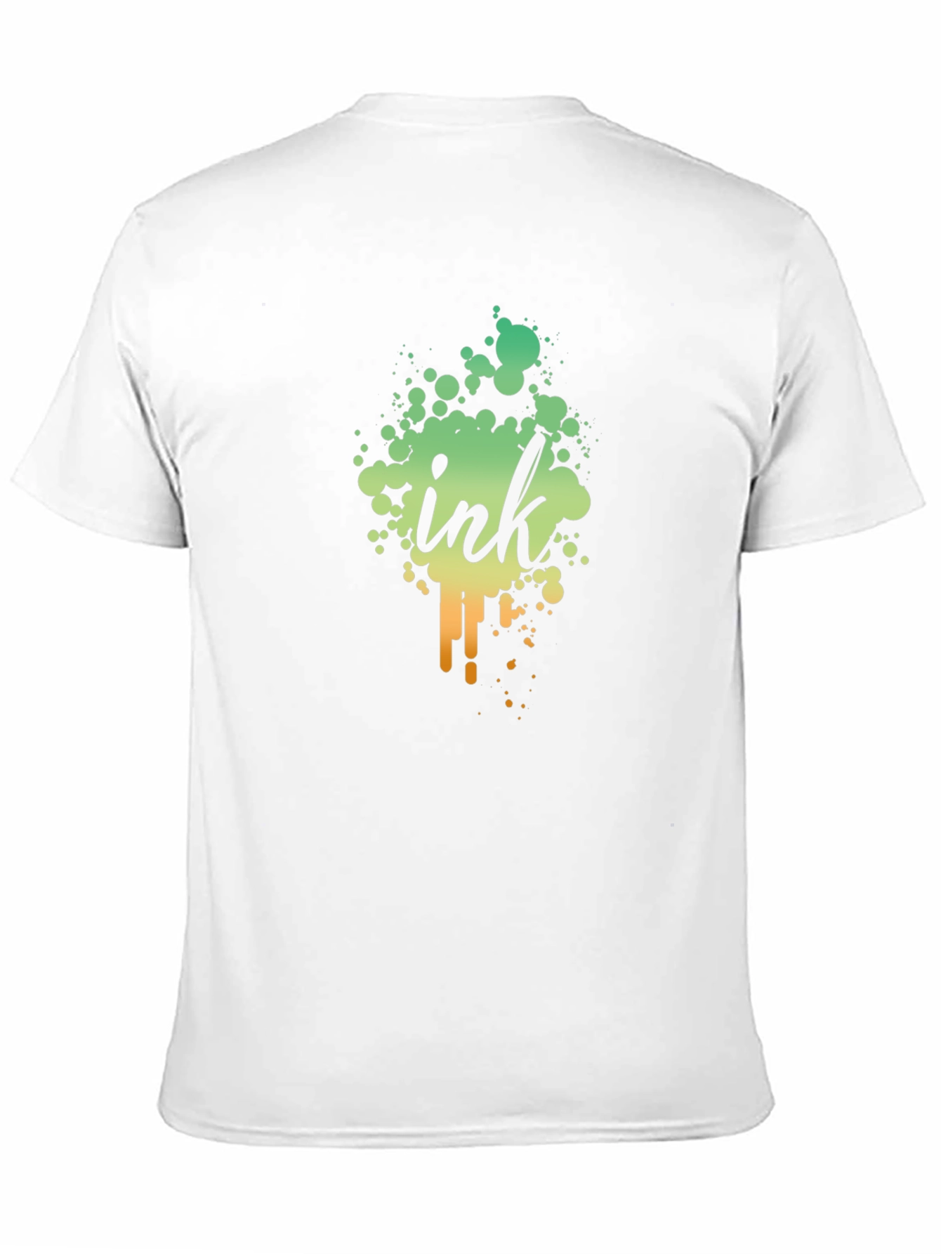 Ink Splatter Graphic Black T-Shirt