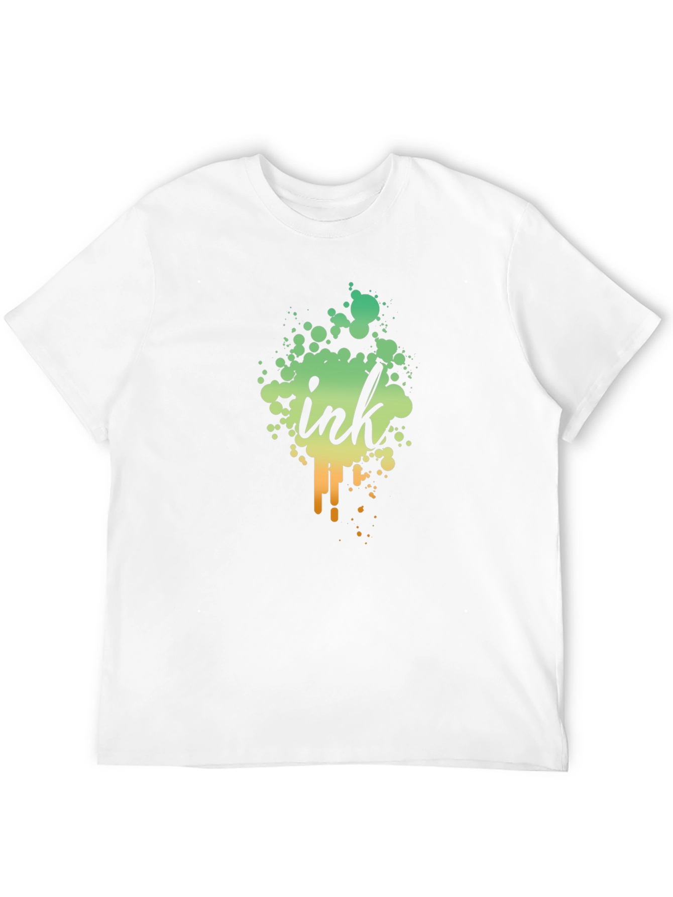 Ink Splatter Graphic Black T-Shirt