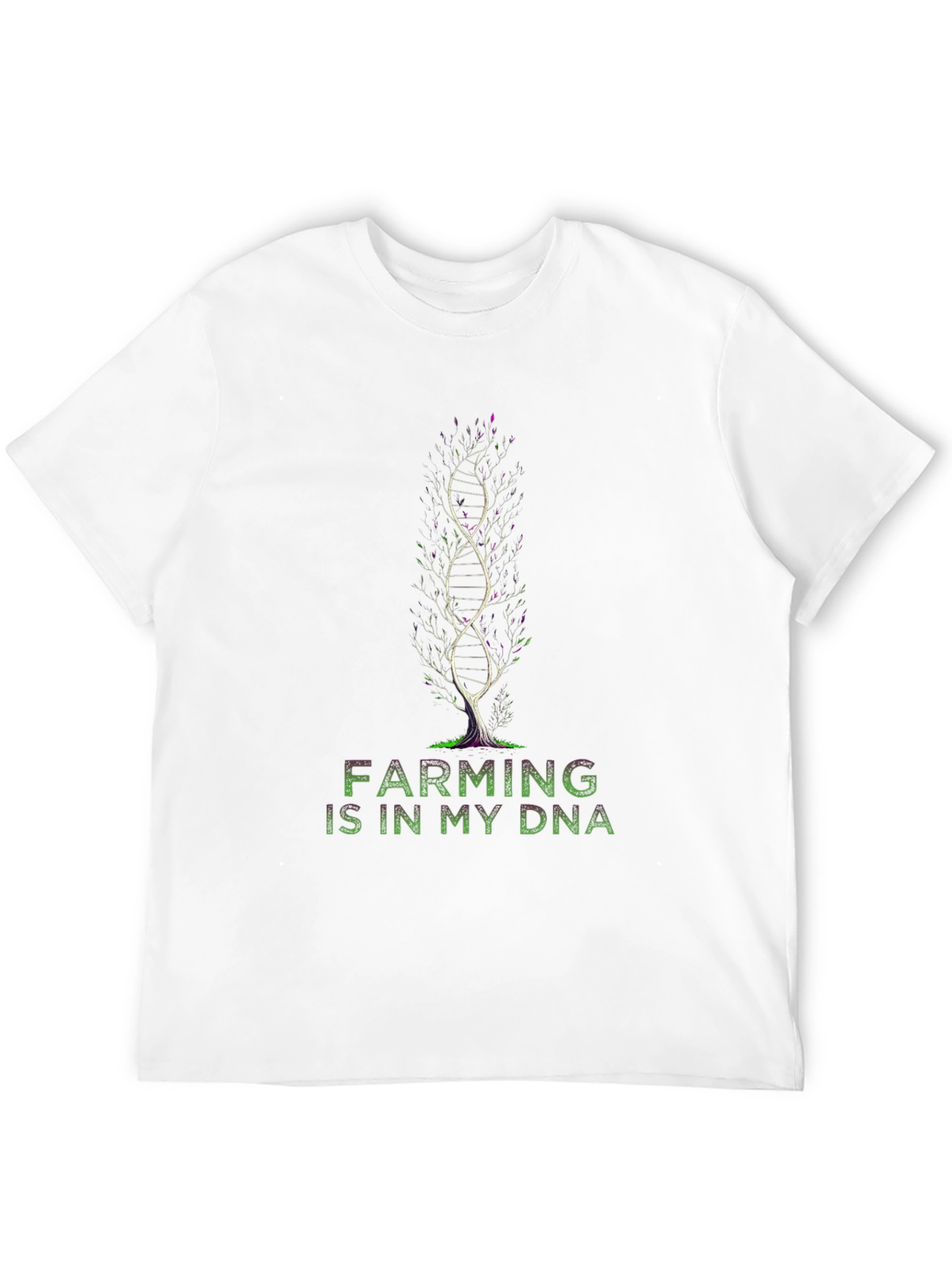 Farming DNA Graphic Tee - Black Cotton Blend