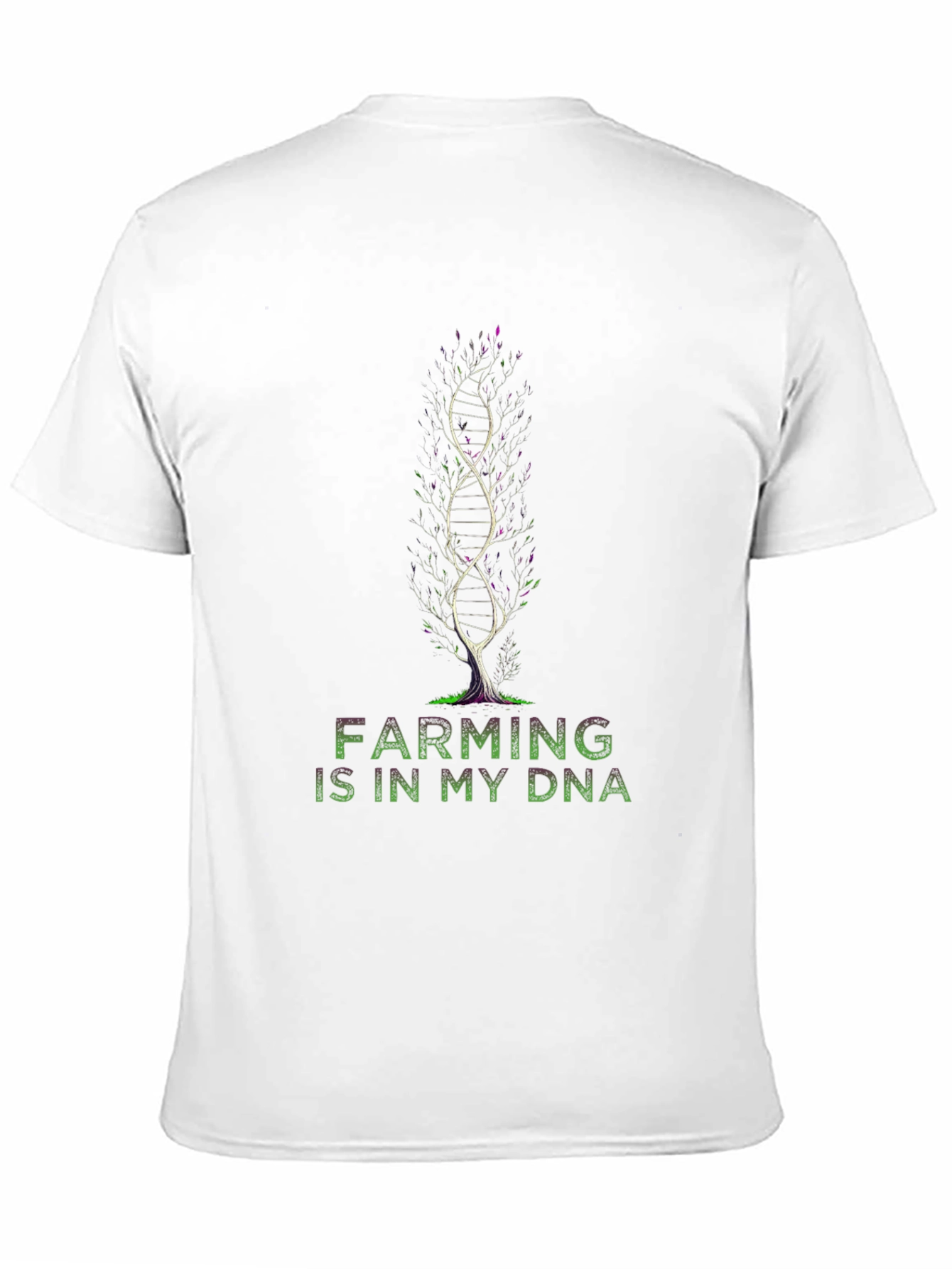Farming DNA Graphic Tee - Black Cotton Blend