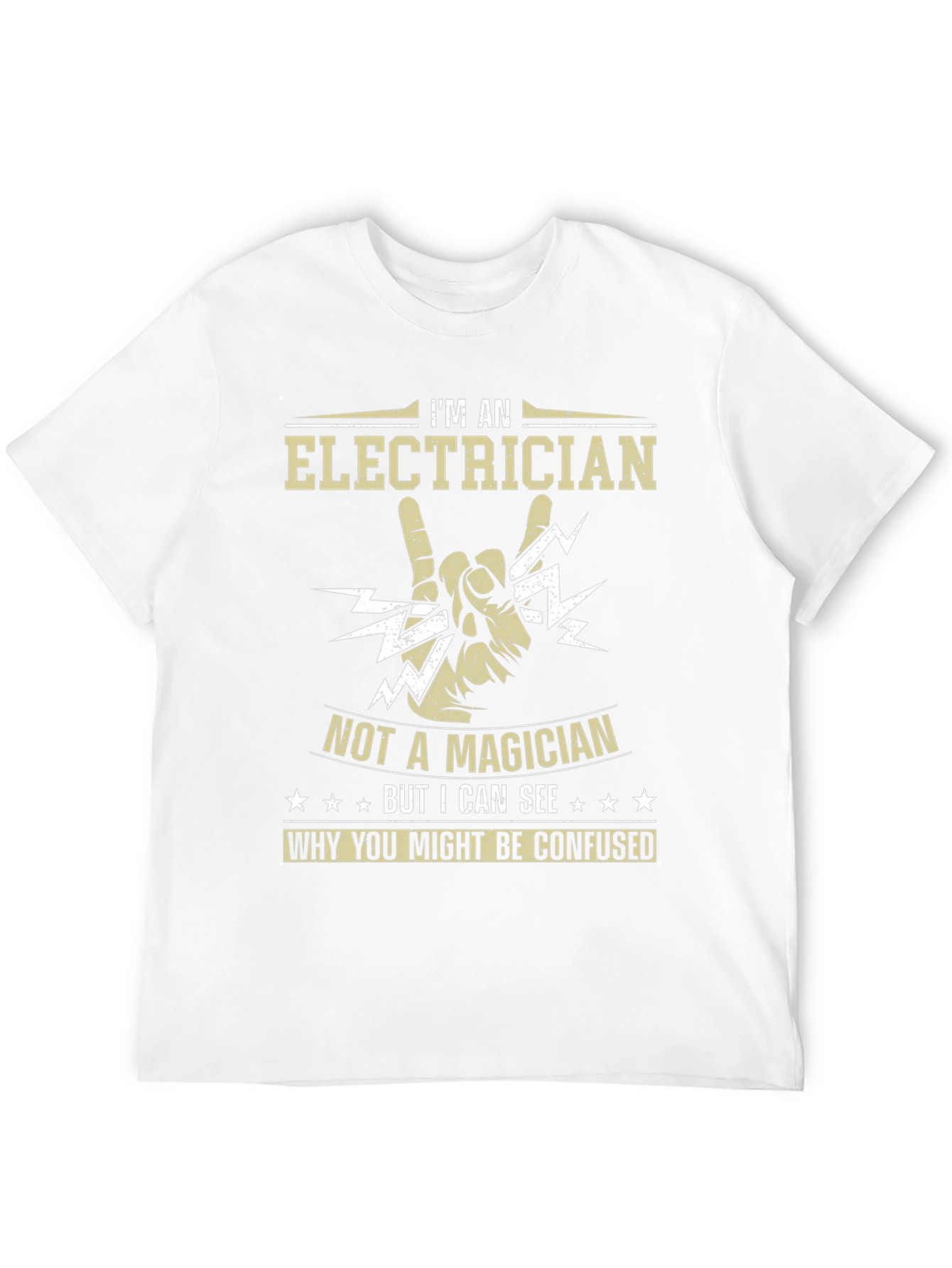 Electrician T-Shirt - Not A Magician Funny Tee