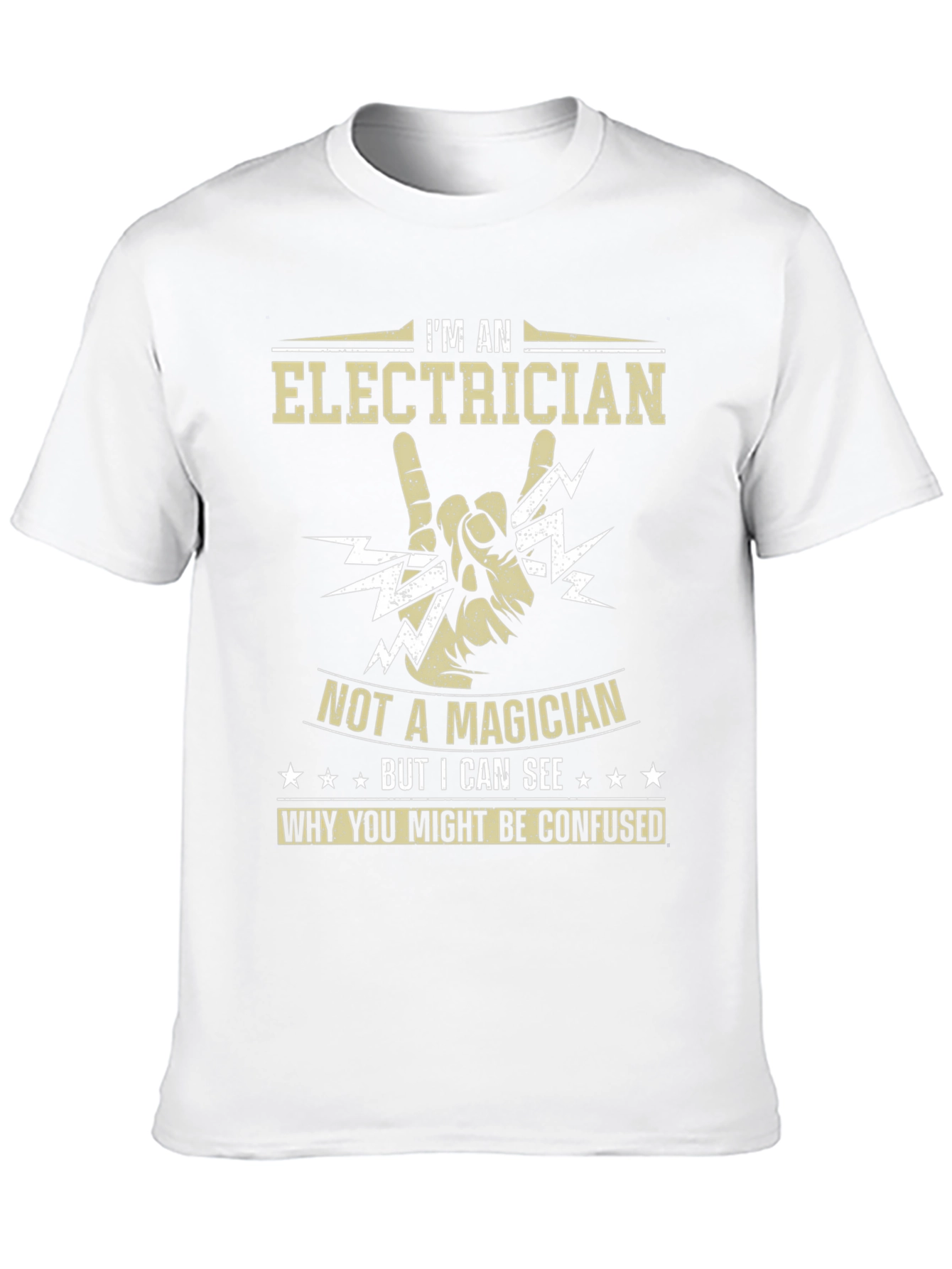 Electrician T-Shirt - Not A Magician Funny Tee