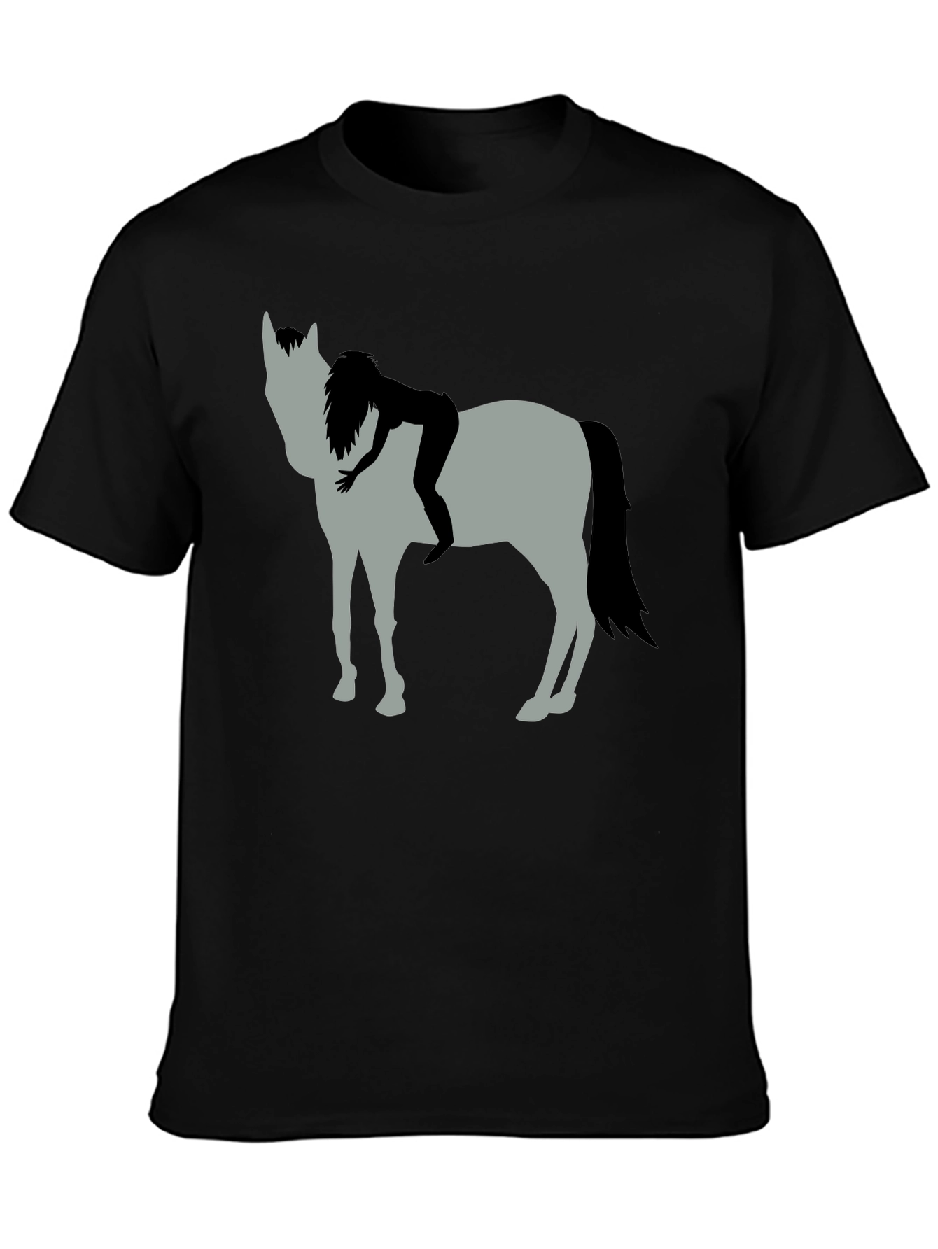Horse & Rider Graphic Tee - Black