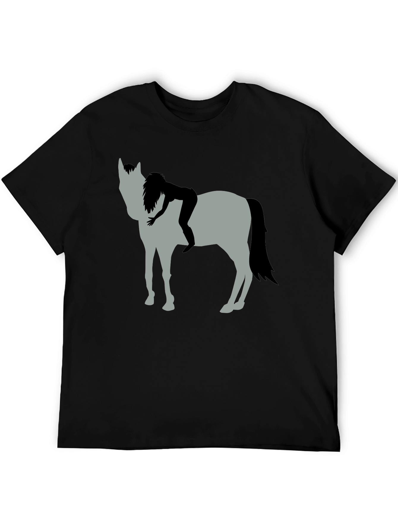 Horse & Rider Graphic Tee - Black
