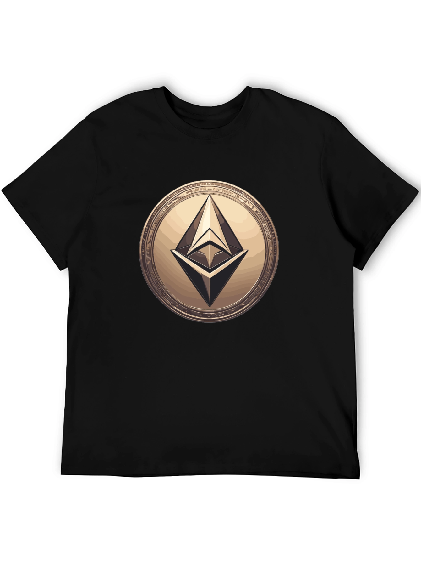 Ethereum Coin Black T-Shirt Crypto Fashion Tee