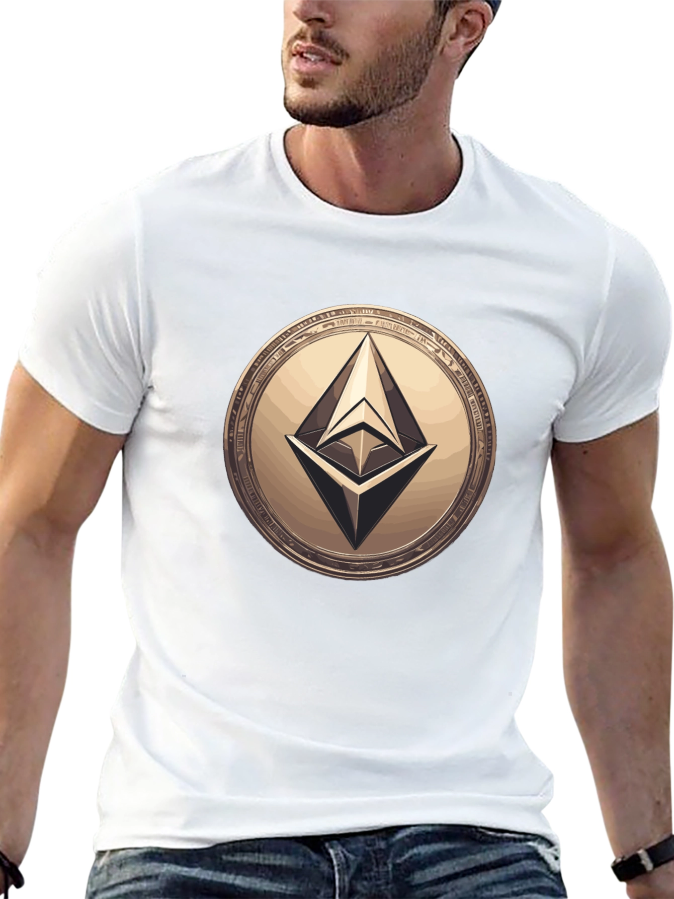 Ethereum Coin Black T-Shirt Crypto Fashion Tee