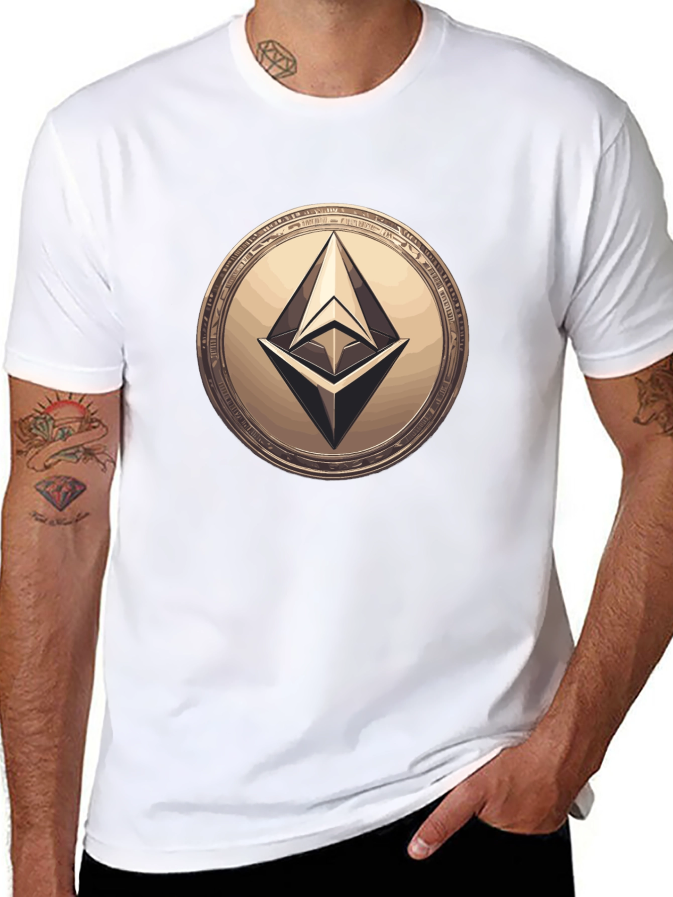 Ethereum Coin Black T-Shirt Crypto Fashion Tee