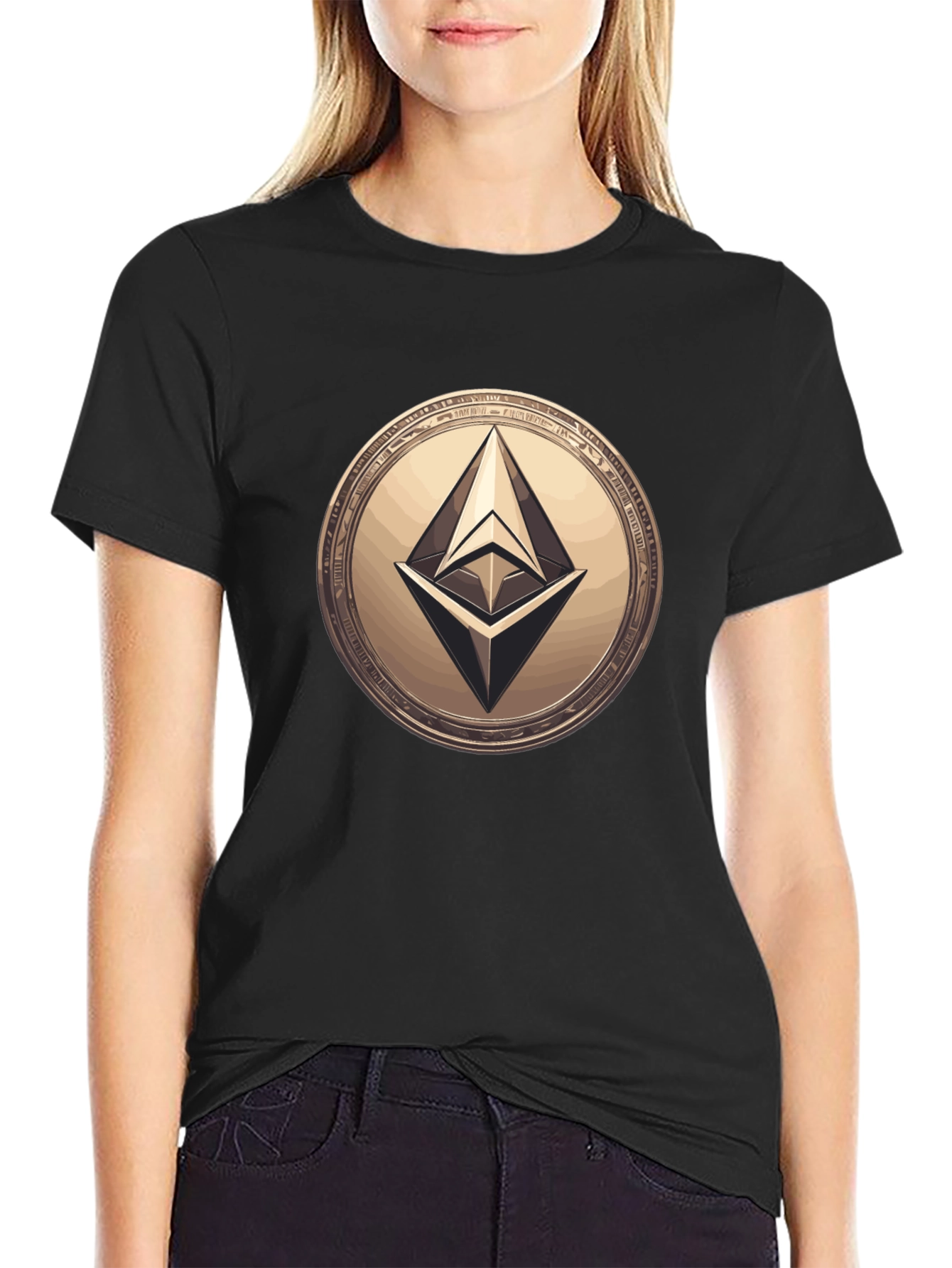 Ethereum Coin Black T-Shirt Crypto Fashion Tee