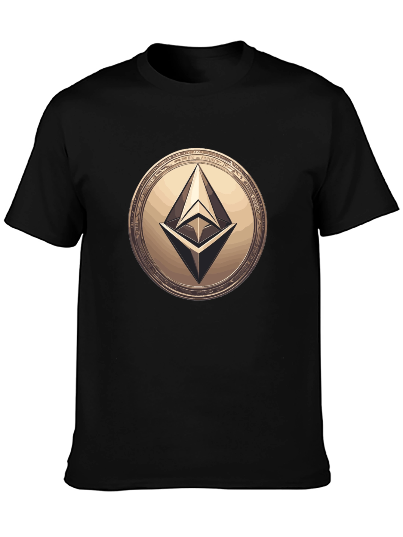 Ethereum Coin Black T-Shirt Crypto Fashion Tee