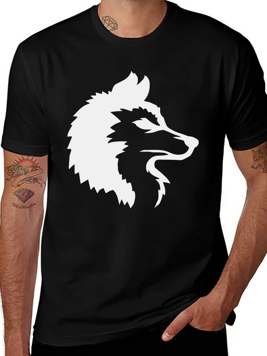 Black Wolf Graphic Tee - Modern Style
