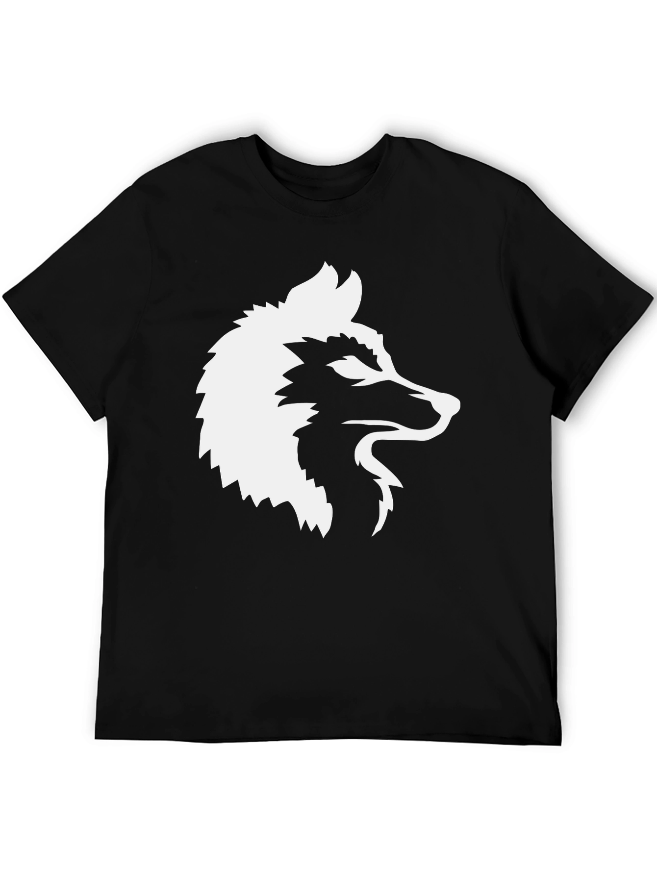 Black Wolf Graphic Tee - Modern Style