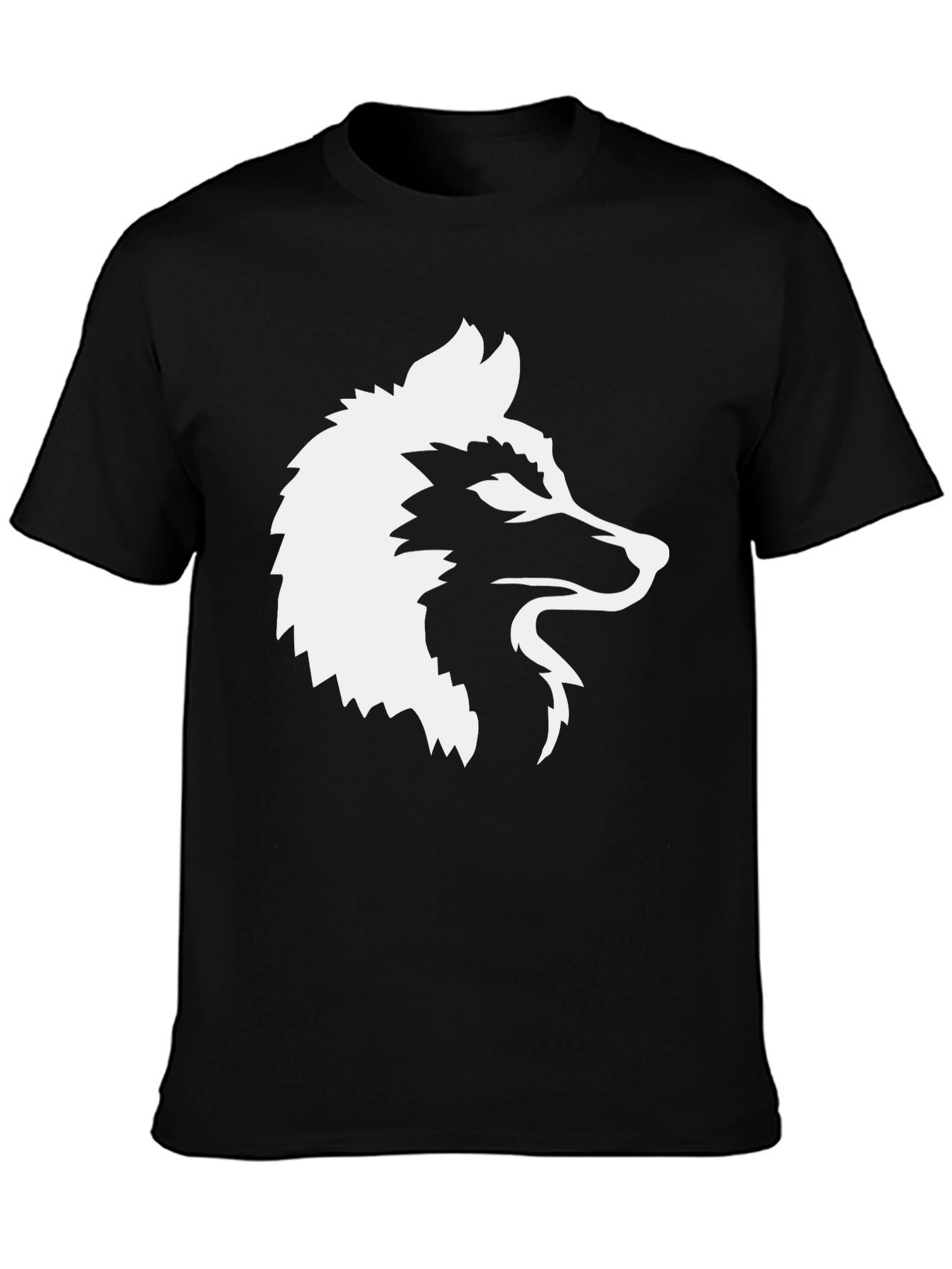 Black Wolf Graphic Tee - Modern Style